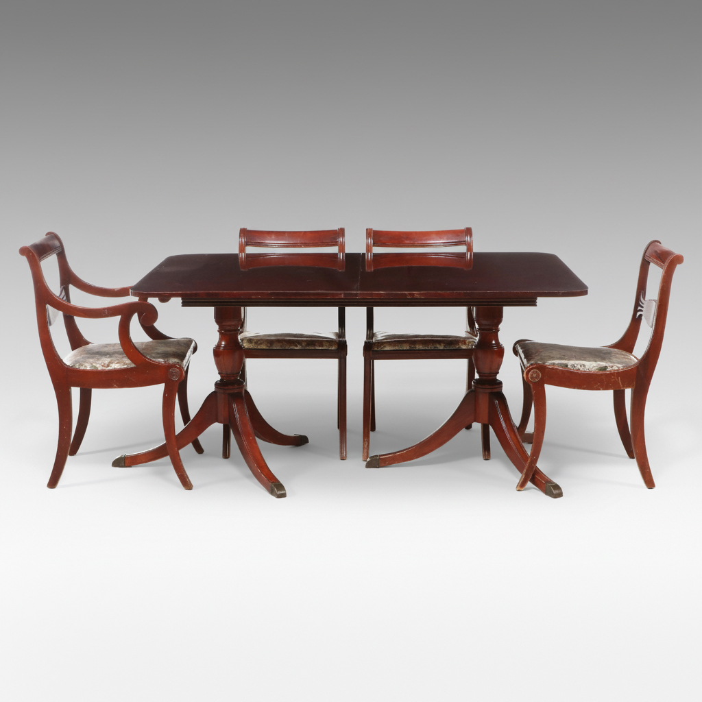 Regency Style Mahogany Dining Set