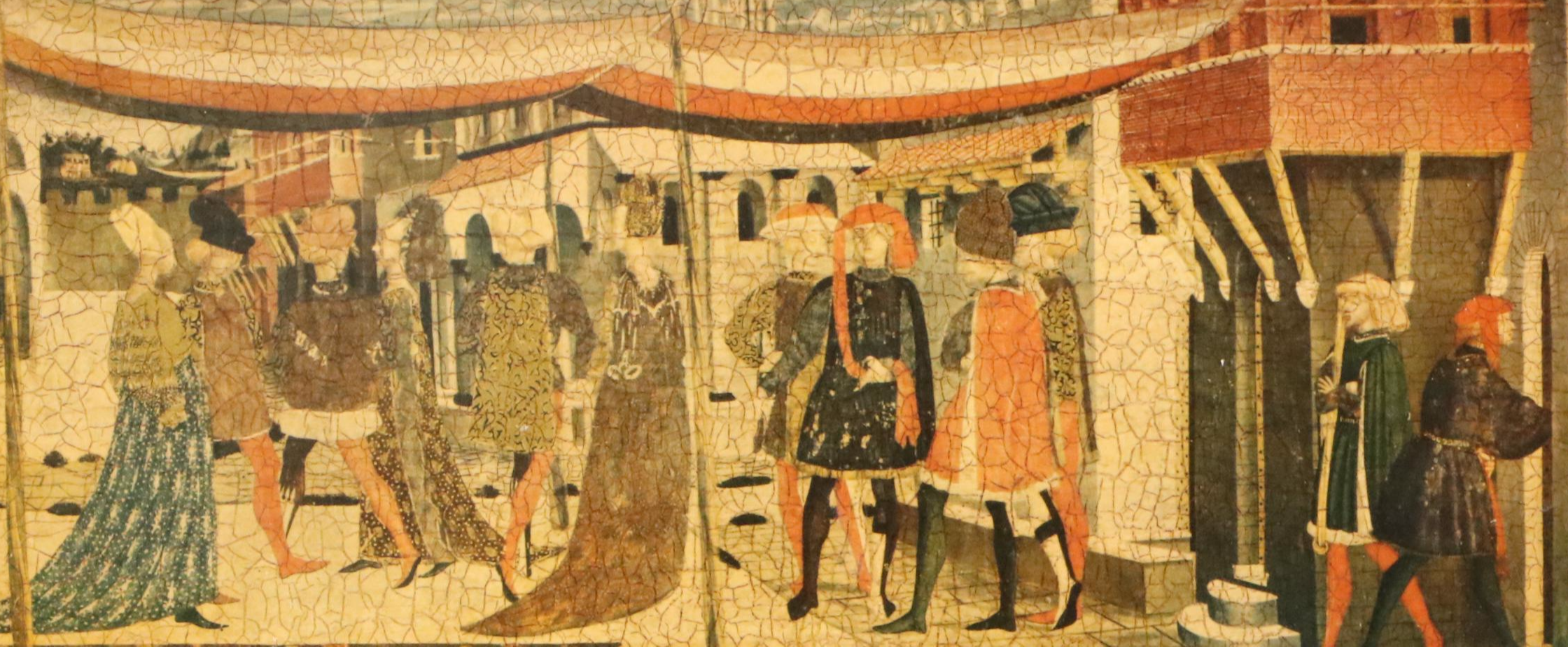 Collotypes After Italian Tempera Painting "Cassone Adimari"