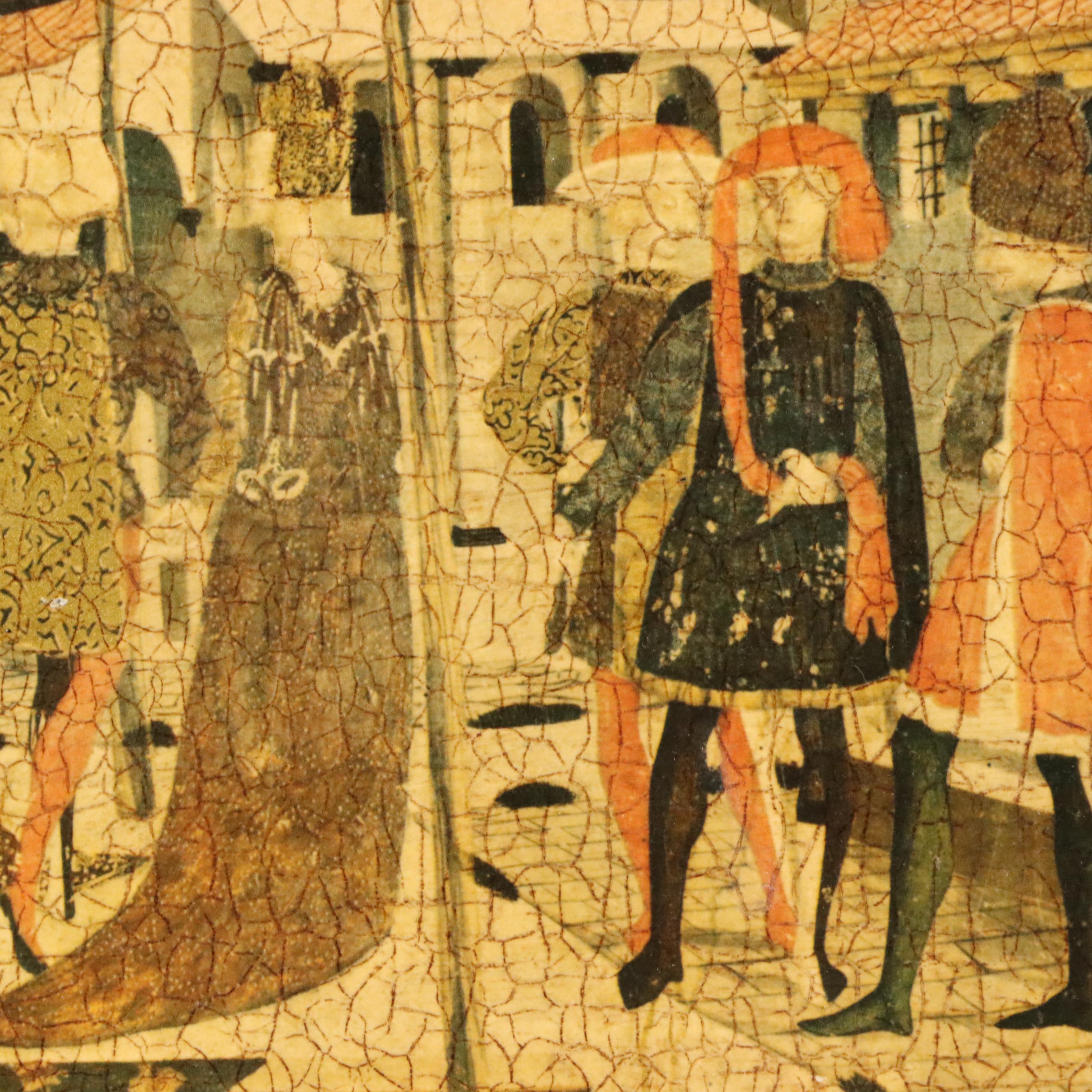 Collotypes After Italian Tempera Painting "Cassone Adimari"