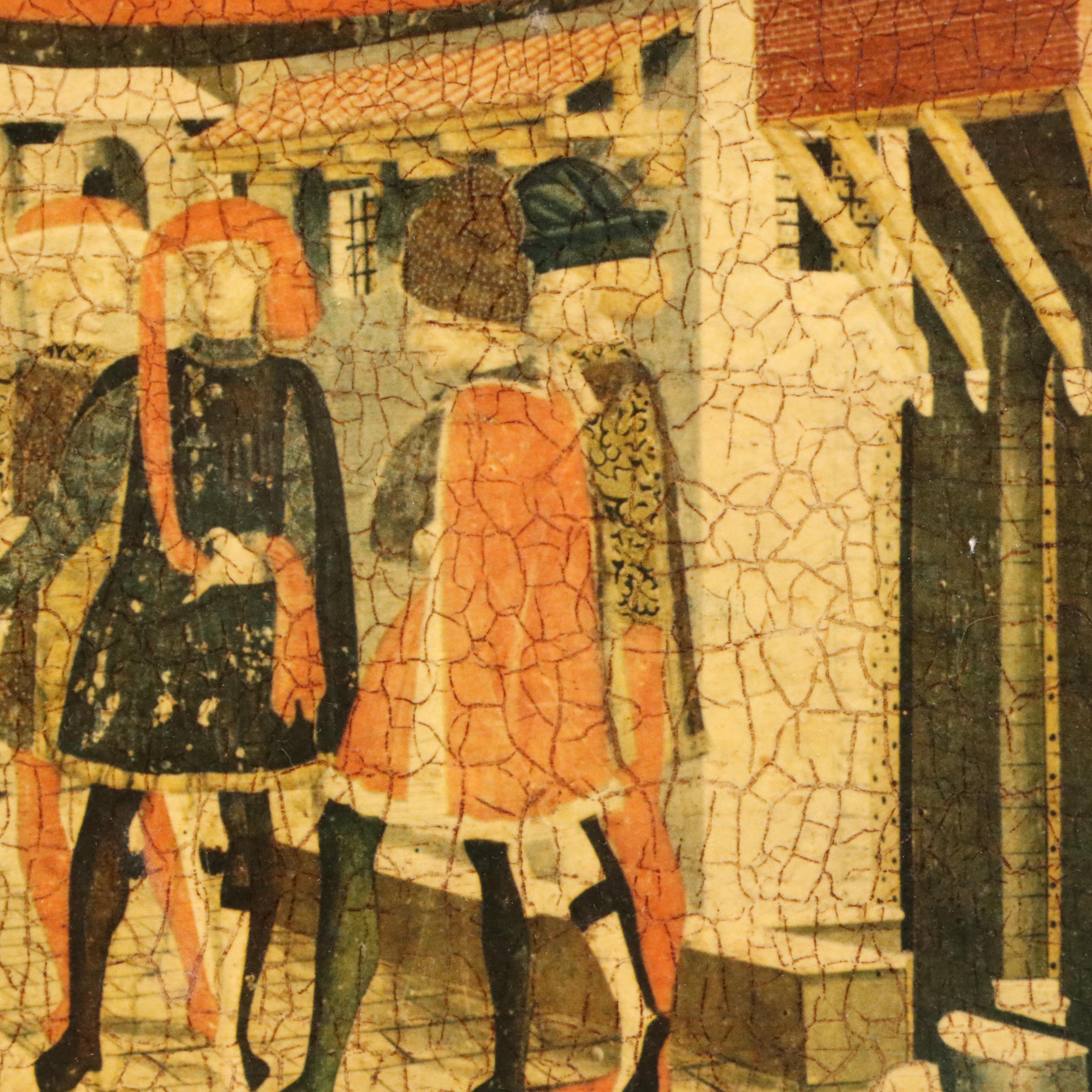 Collotypes After Italian Tempera Painting "Cassone Adimari"