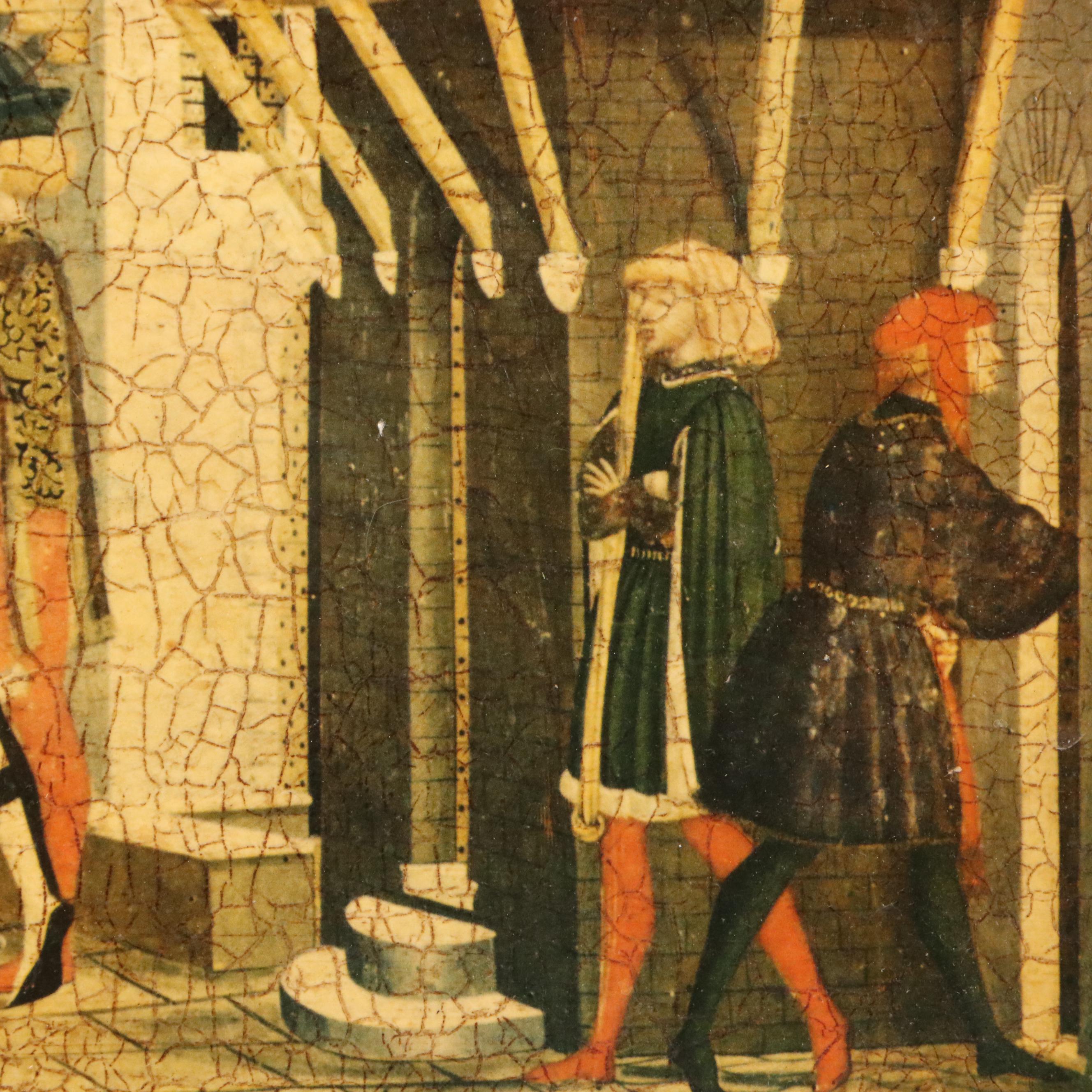 Collotypes After Italian Tempera Painting "Cassone Adimari"