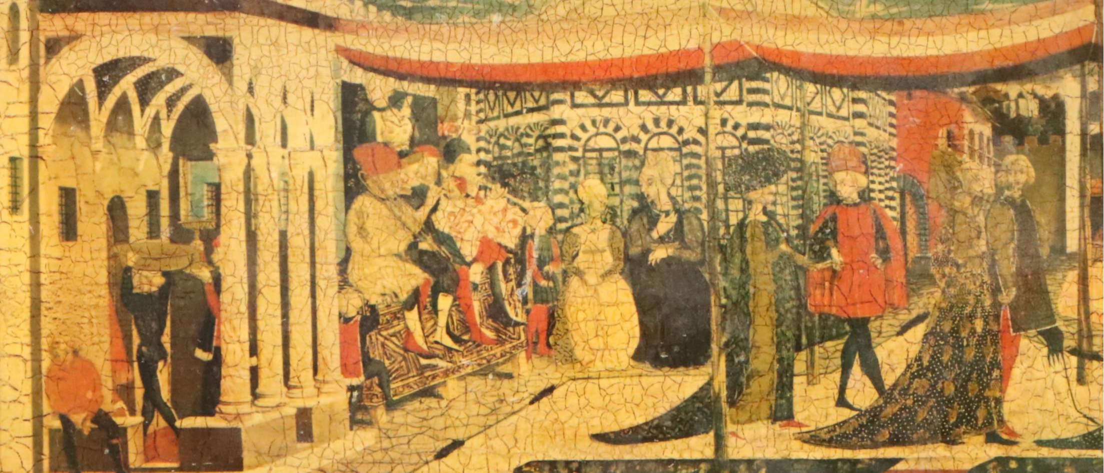 Collotypes After Italian Tempera Painting "Cassone Adimari"