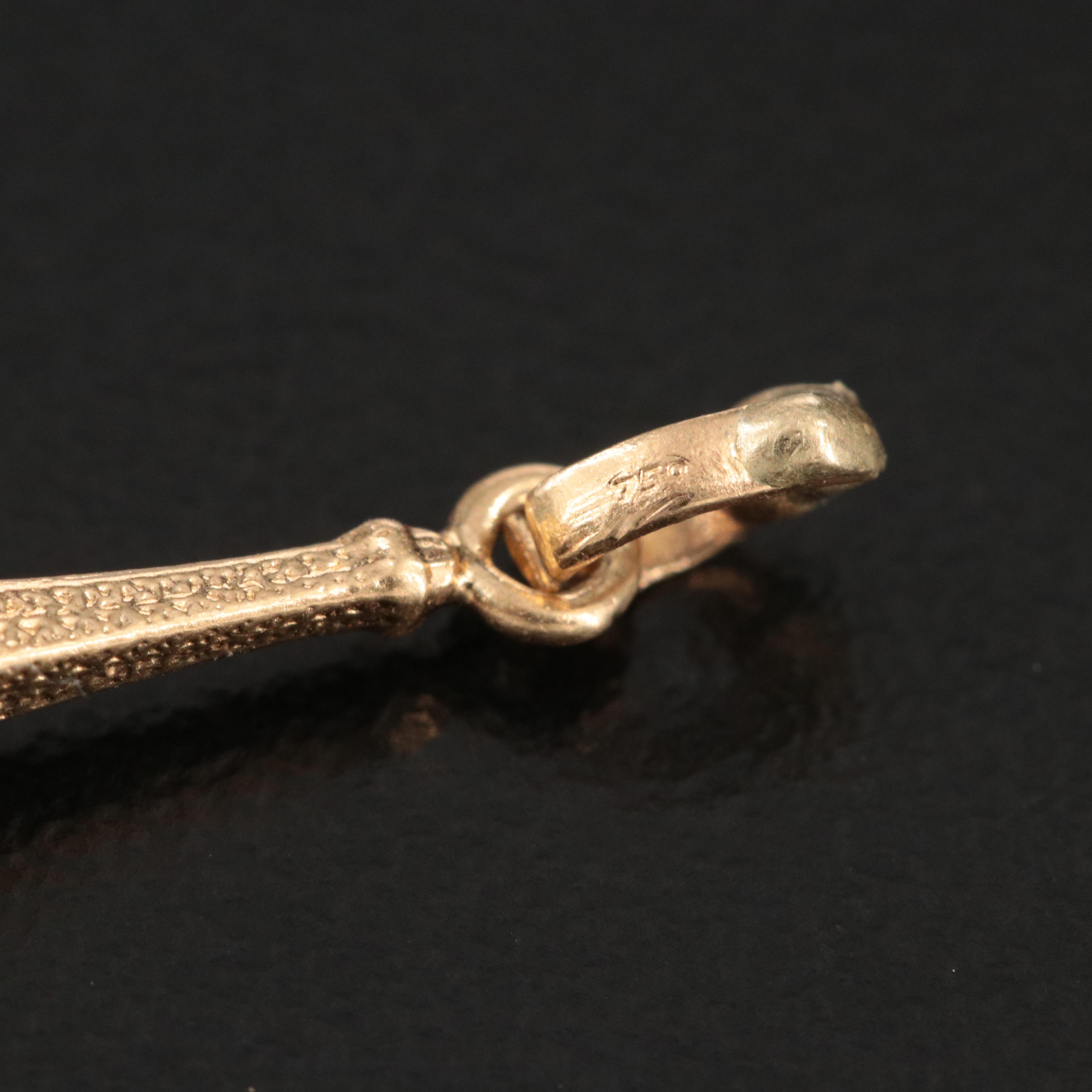 18K Eiffel Tower Charm Pendant