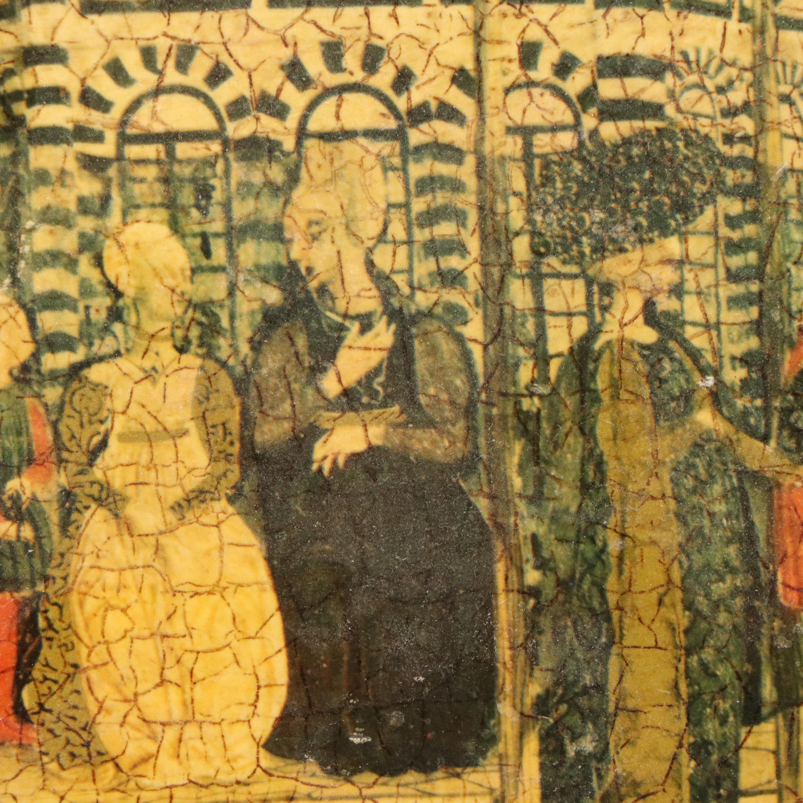 Collotypes After Italian Tempera Painting "Cassone Adimari"