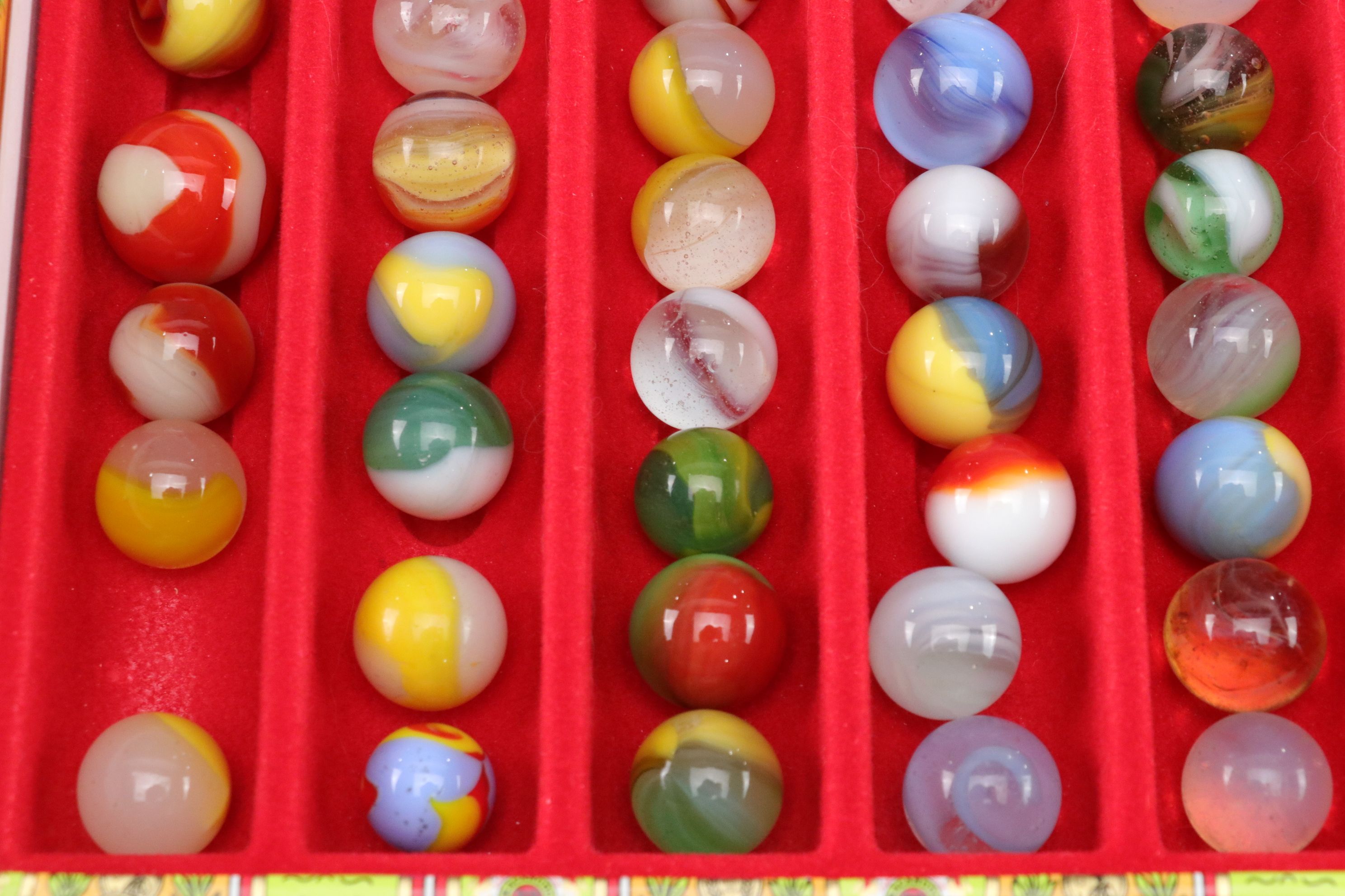 Uranium Glass, Agate, Corkscrew & Other Glass Marble Collections