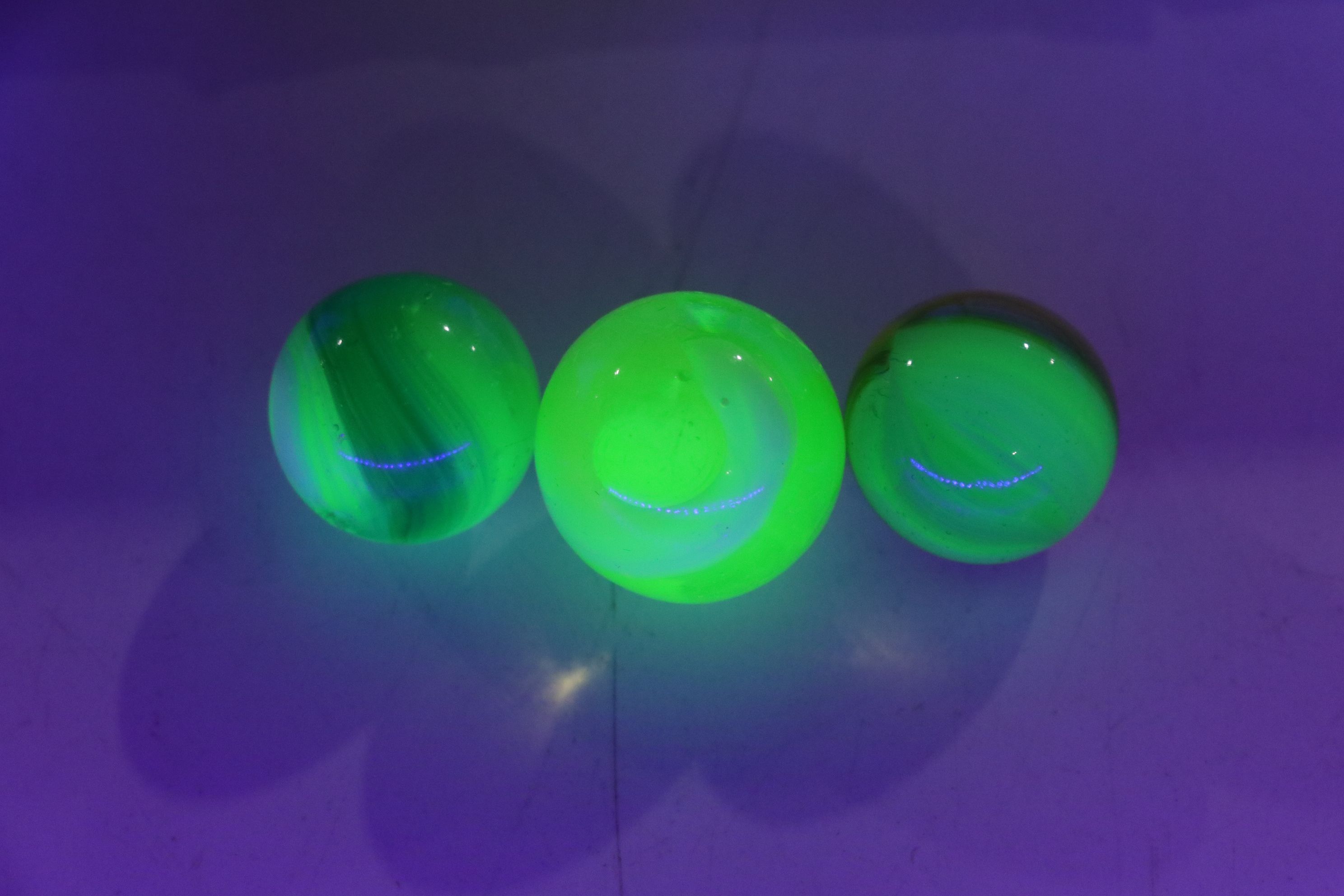 Uranium Glass, Agate, Corkscrew & Other Glass Marble Collections