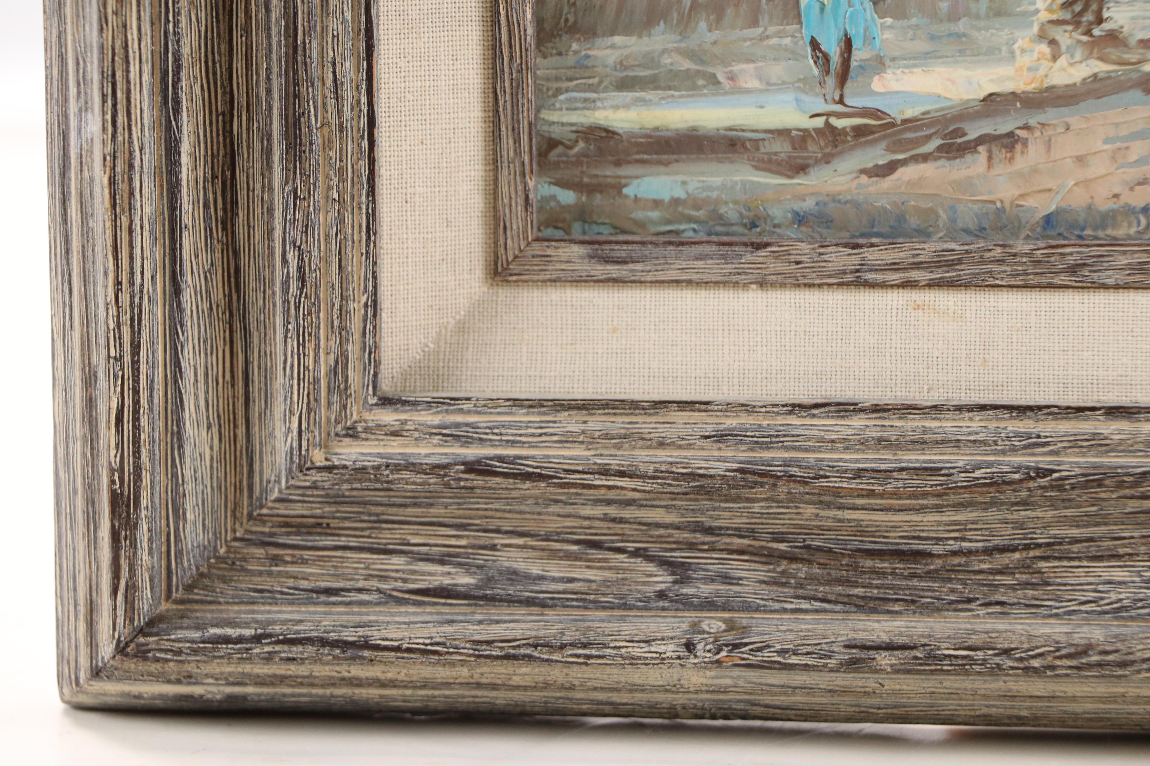 Burnett Parisian Street Scene Oil Painting