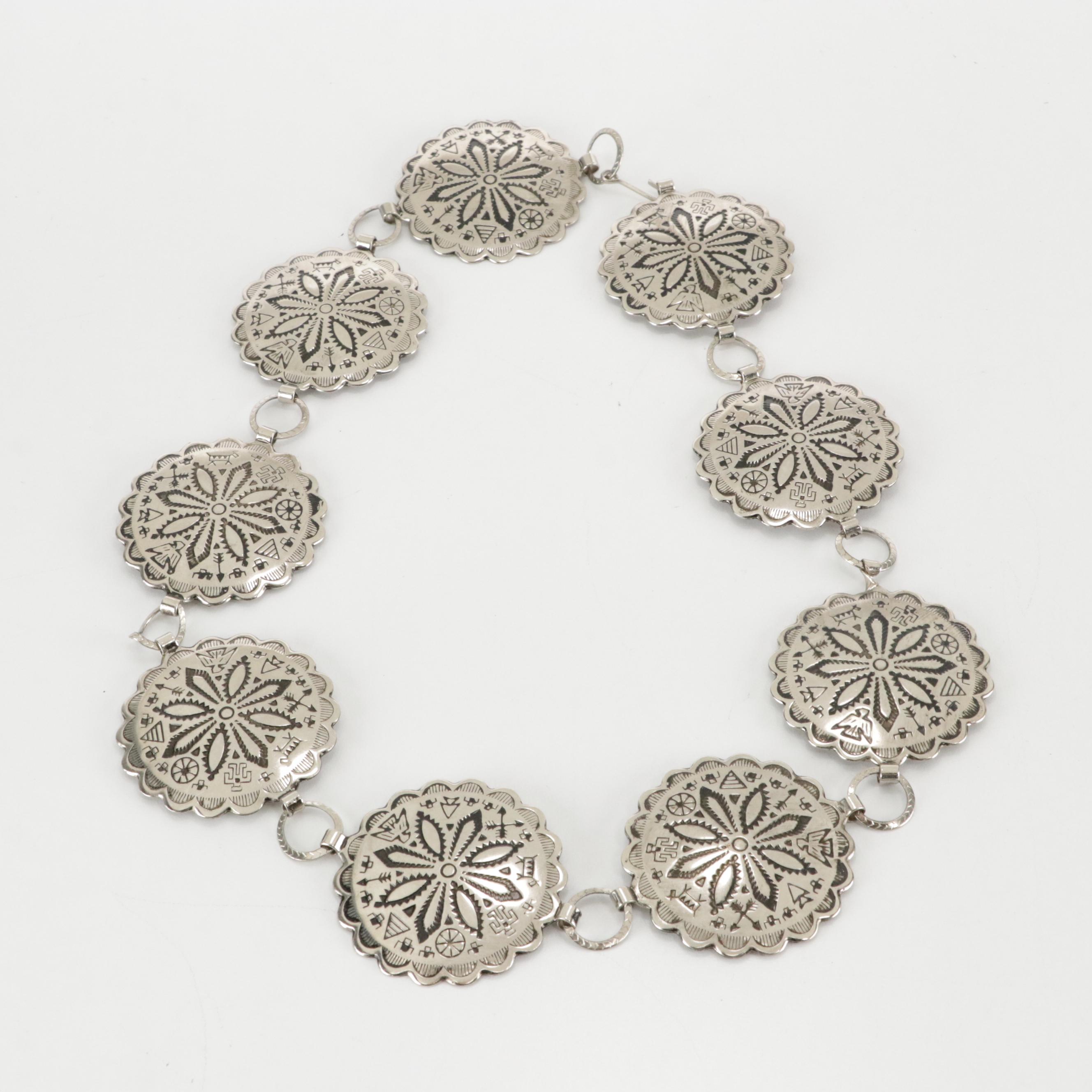 Southwestern Style Metal and Imitation Turquoise Concho Belts