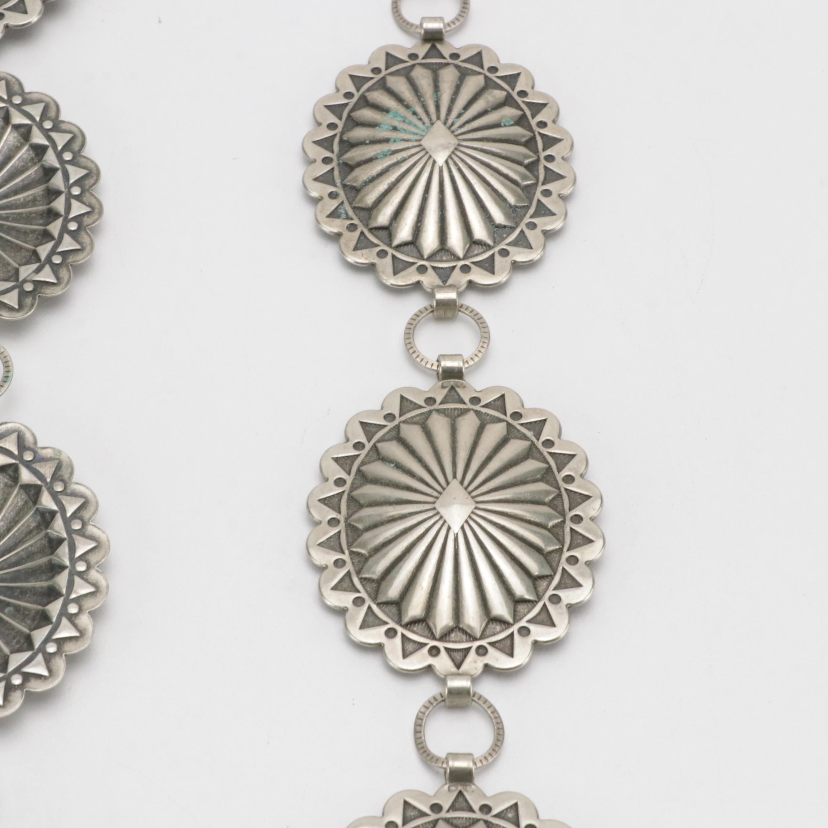 Southwestern Style Metal and Imitation Turquoise Concho Belts