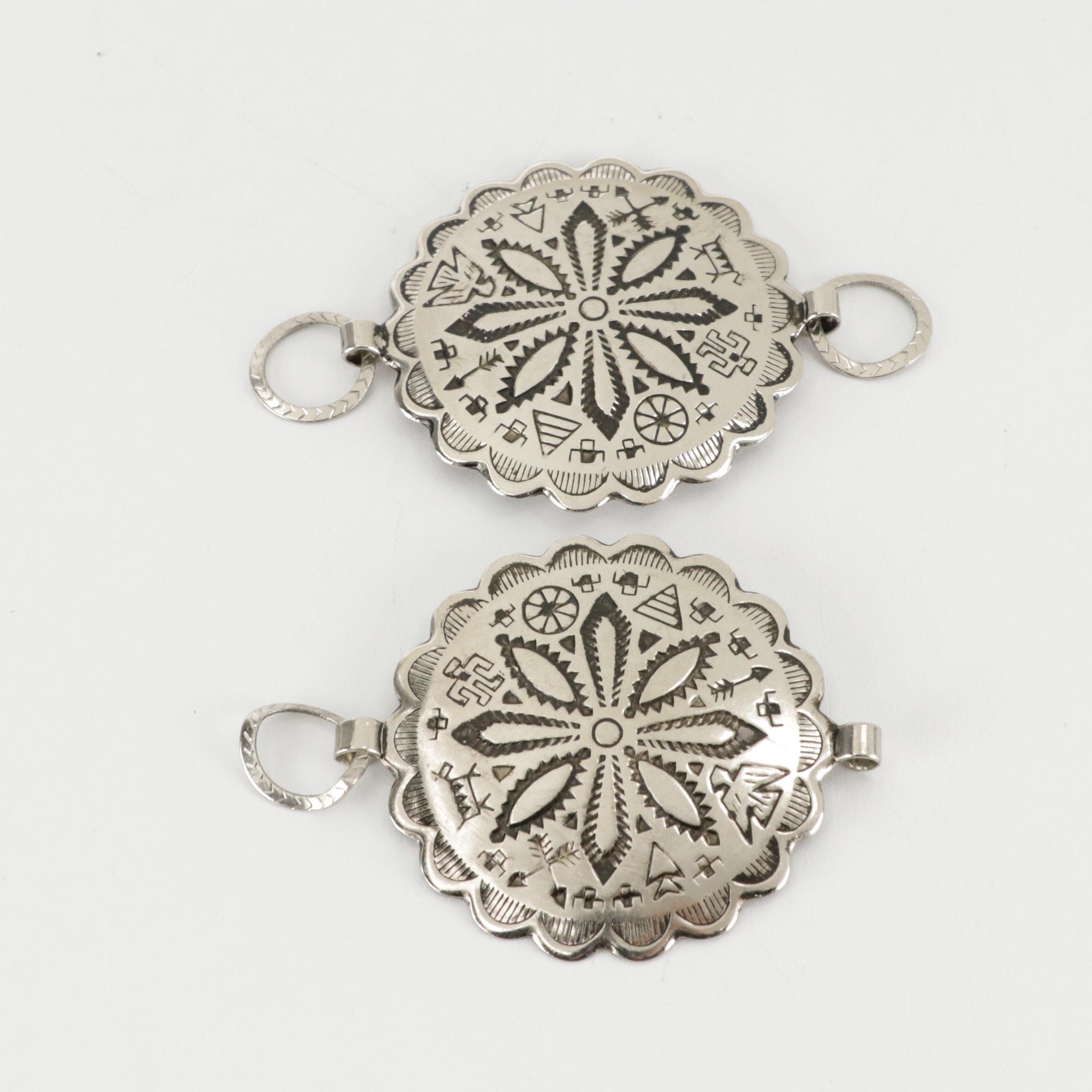 Southwestern Style Metal and Imitation Turquoise Concho Belts