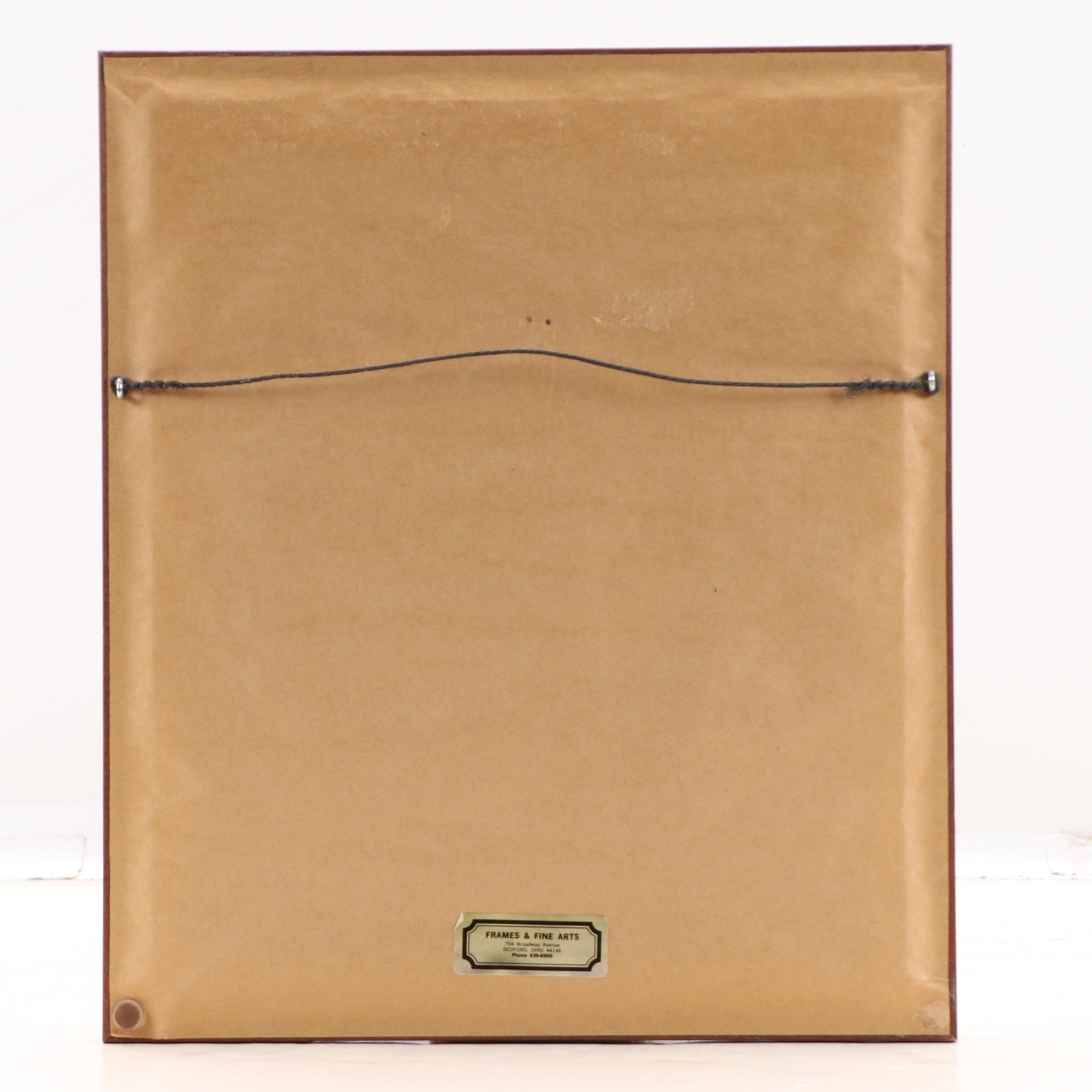 Imre Bukta Street Scene Etching "Szentendre"