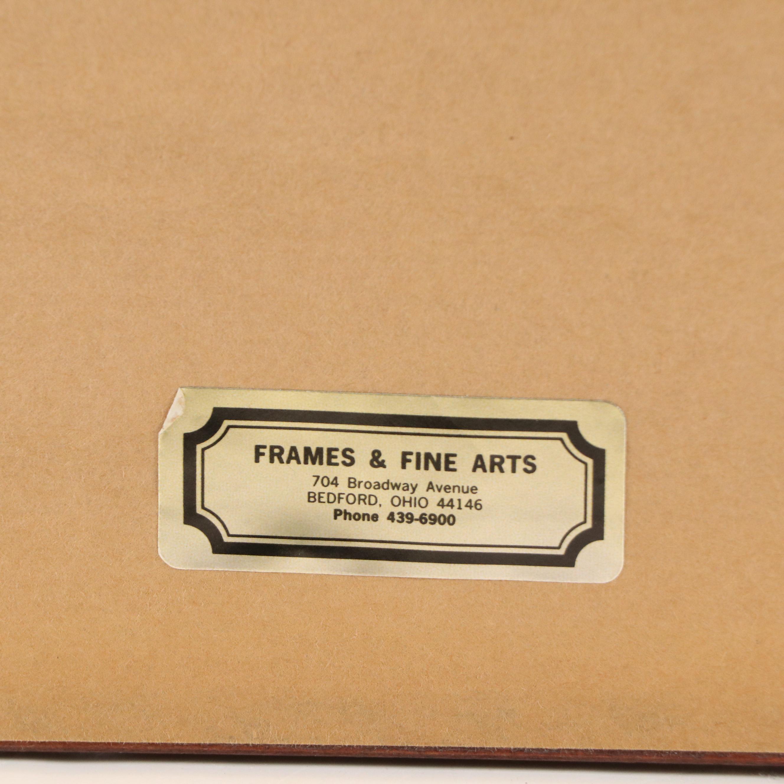 Imre Bukta Street Scene Etching "Szentendre"