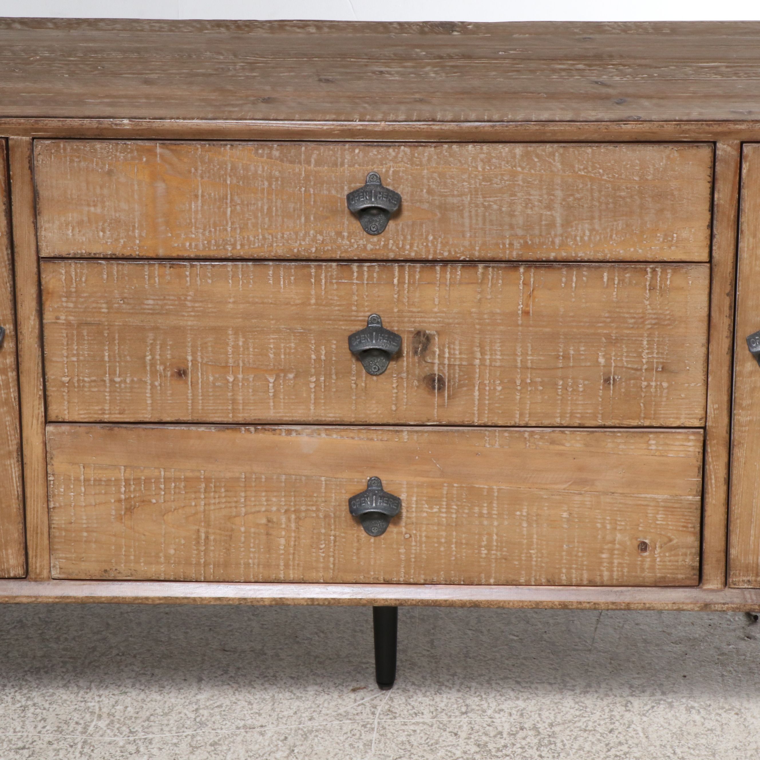 Blue Ocean Mid Century Modern Style Console Cabinet