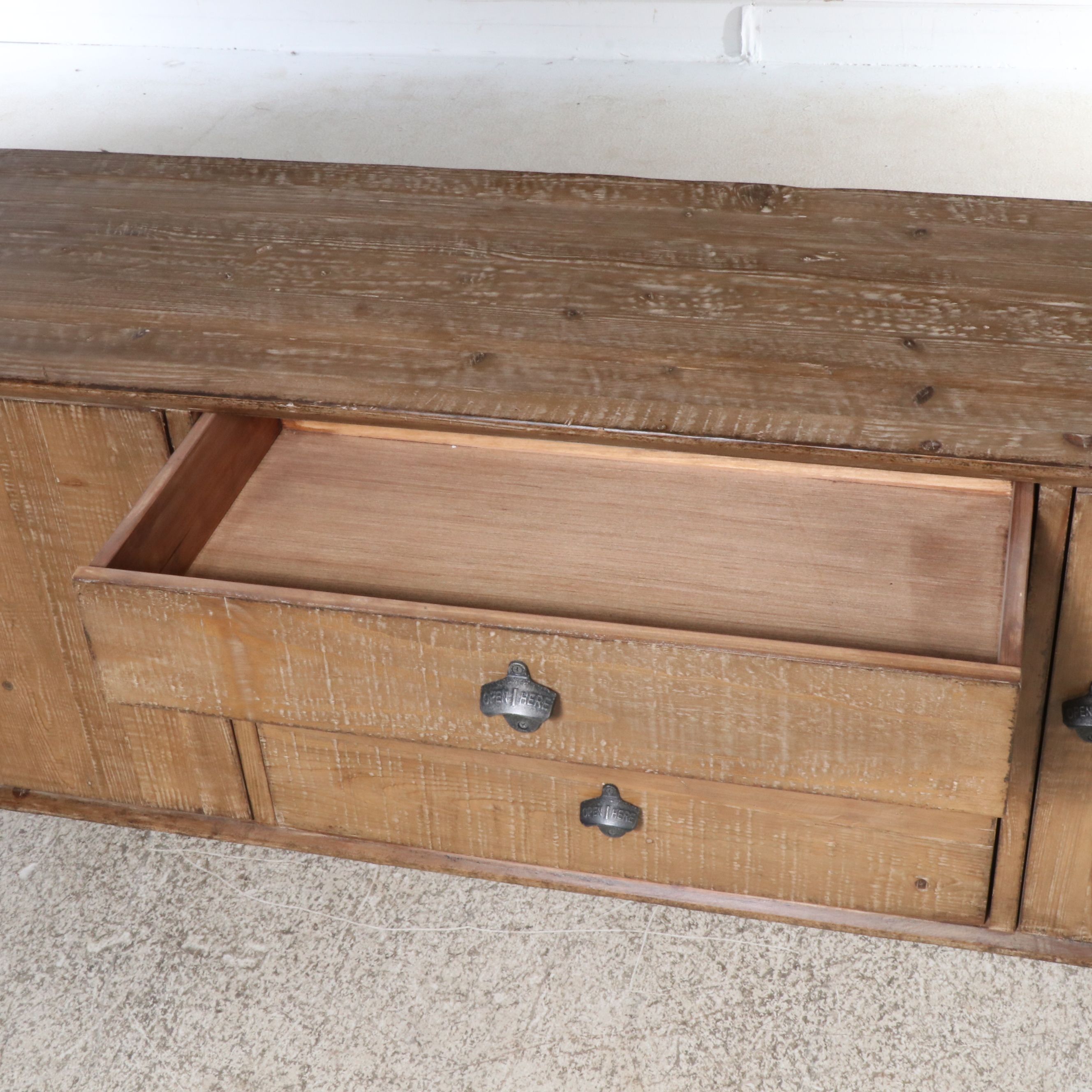 Blue Ocean Mid Century Modern Style Console Cabinet