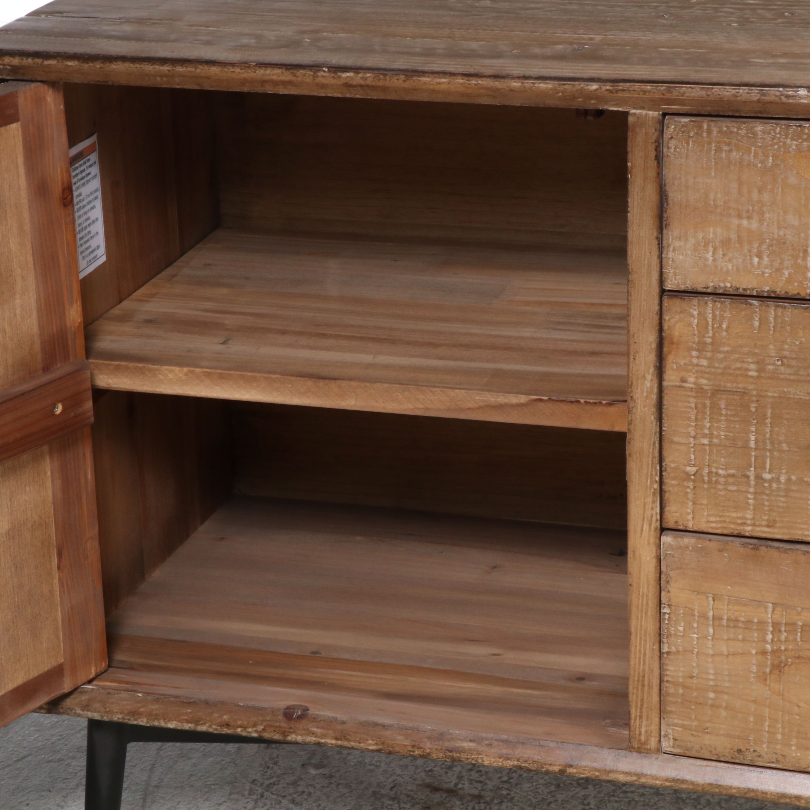 Blue Ocean Mid Century Modern Style Console Cabinet