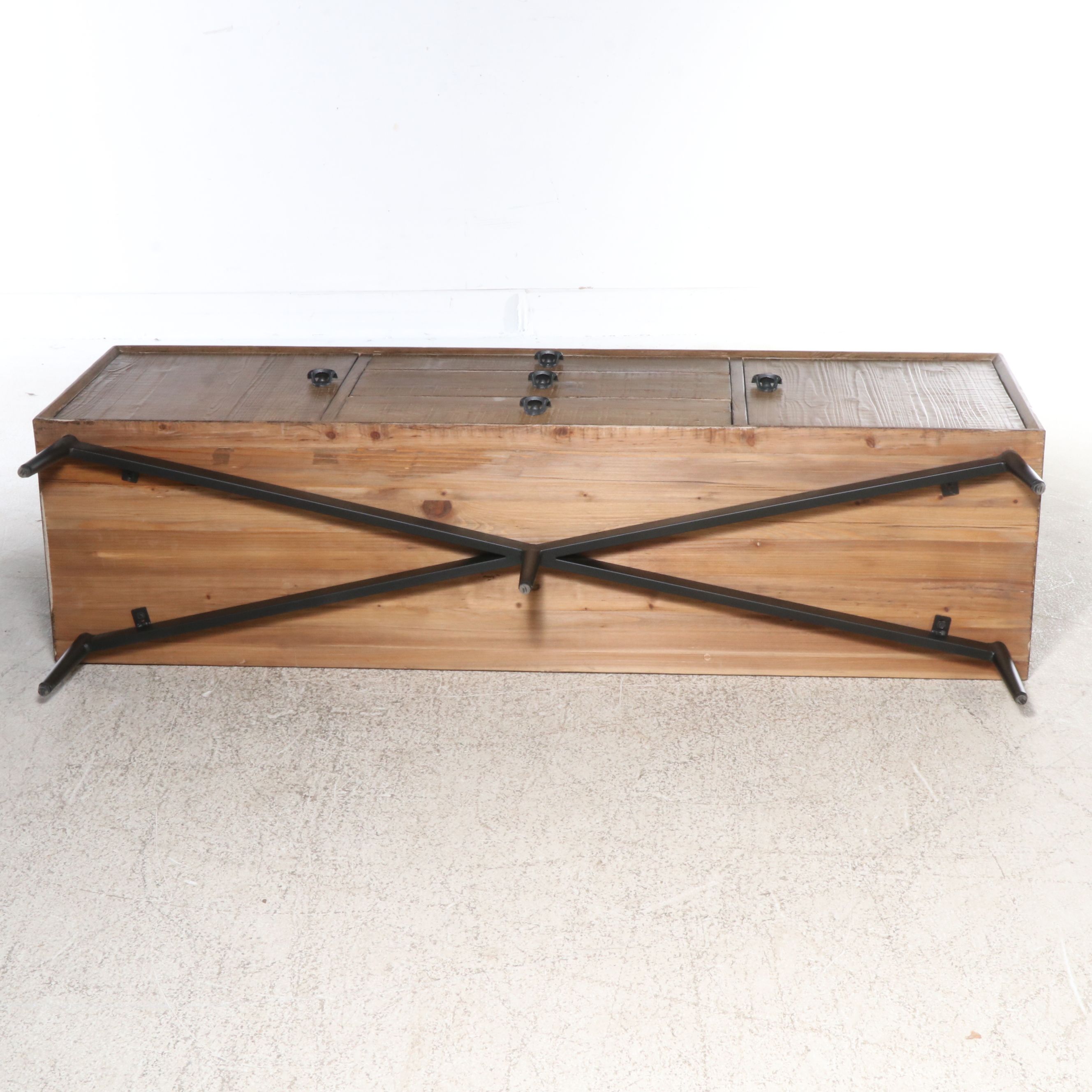 Blue Ocean Mid Century Modern Style Console Cabinet