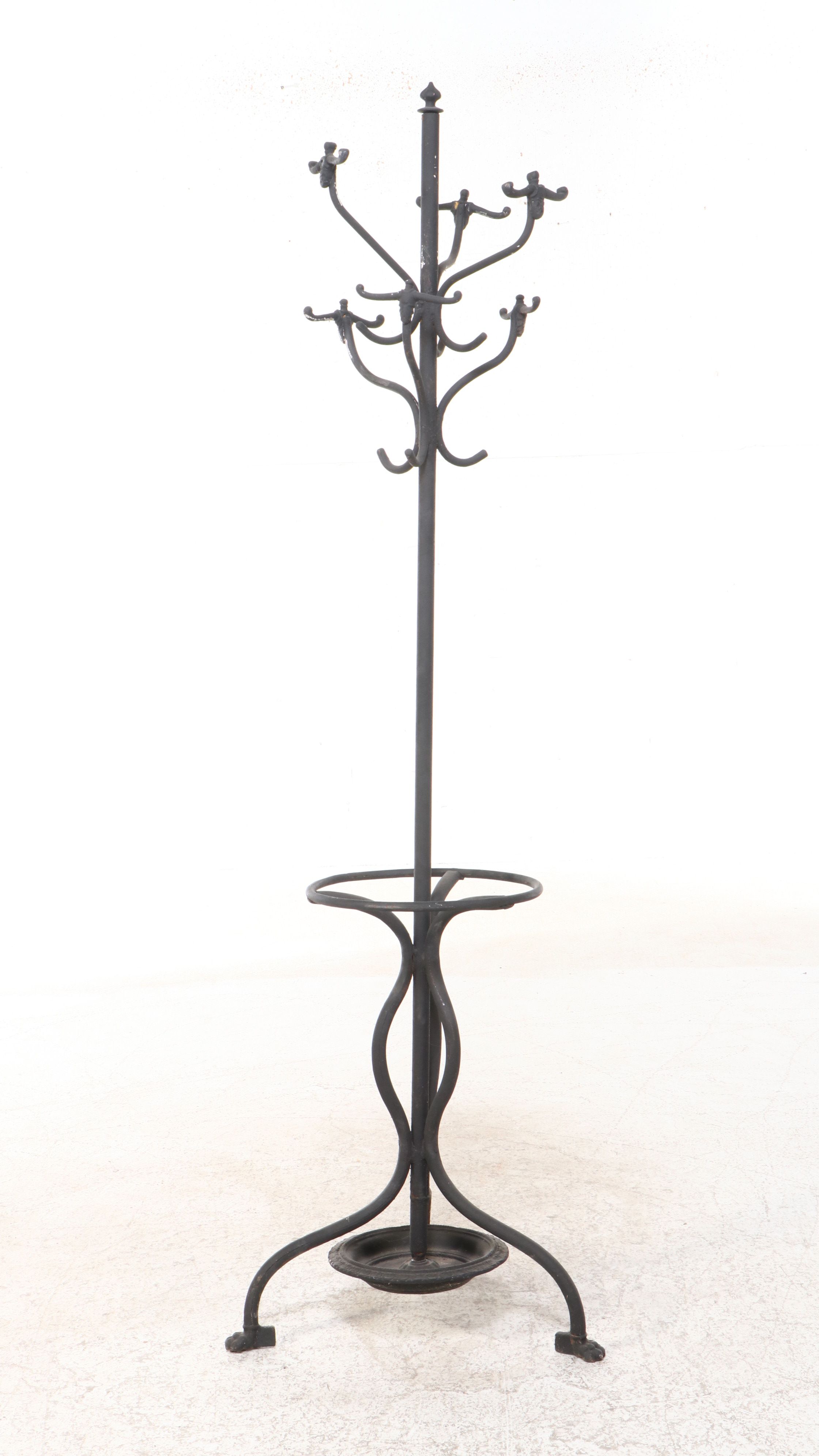Wrought Iron Coat Rack