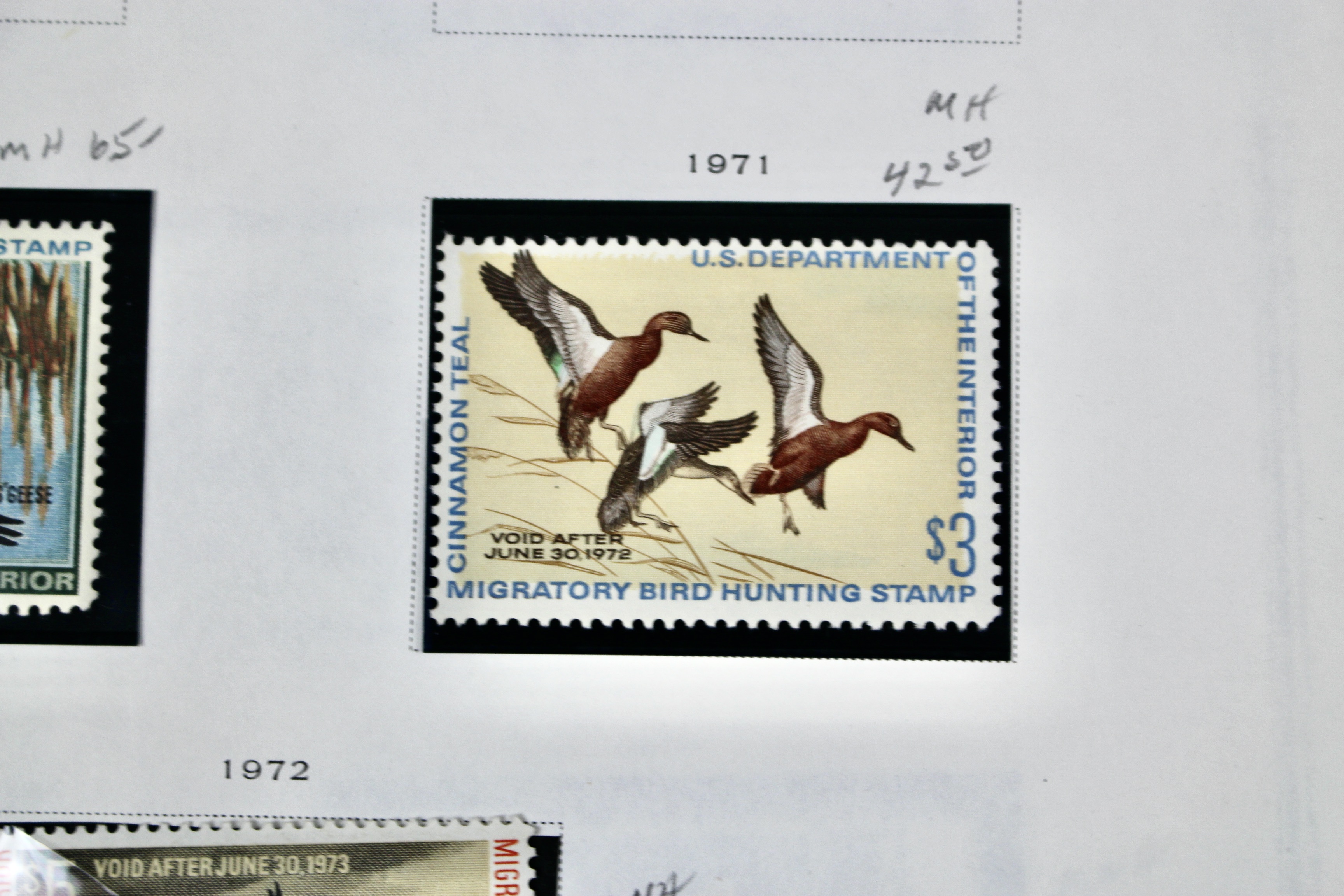 Extensive Early U.S. Duck Stamp Collection, 1934 to 1987