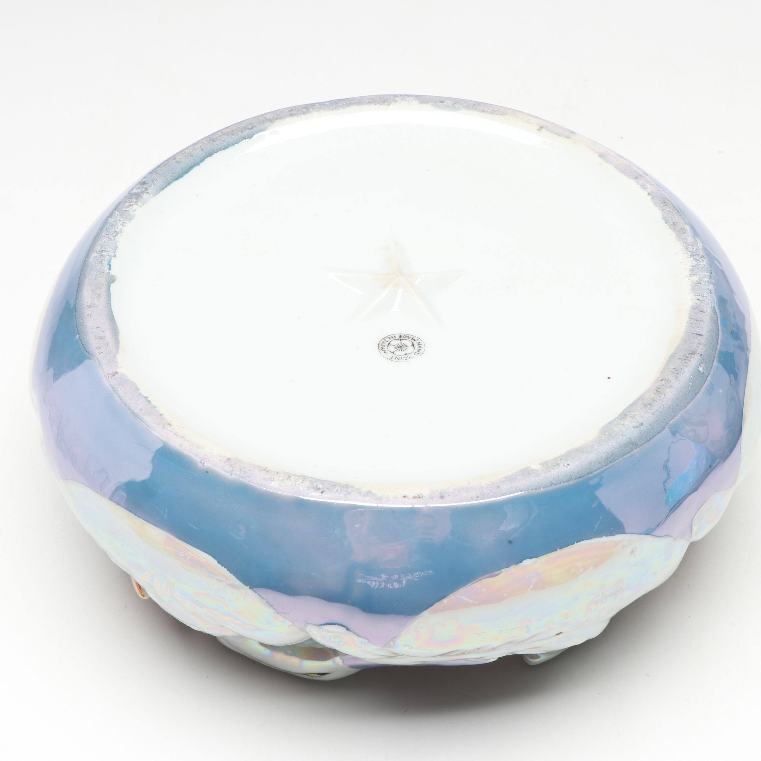 Japanese Porcelain Heron Bowl, Handpainted Vases, Brass Candlestick and More