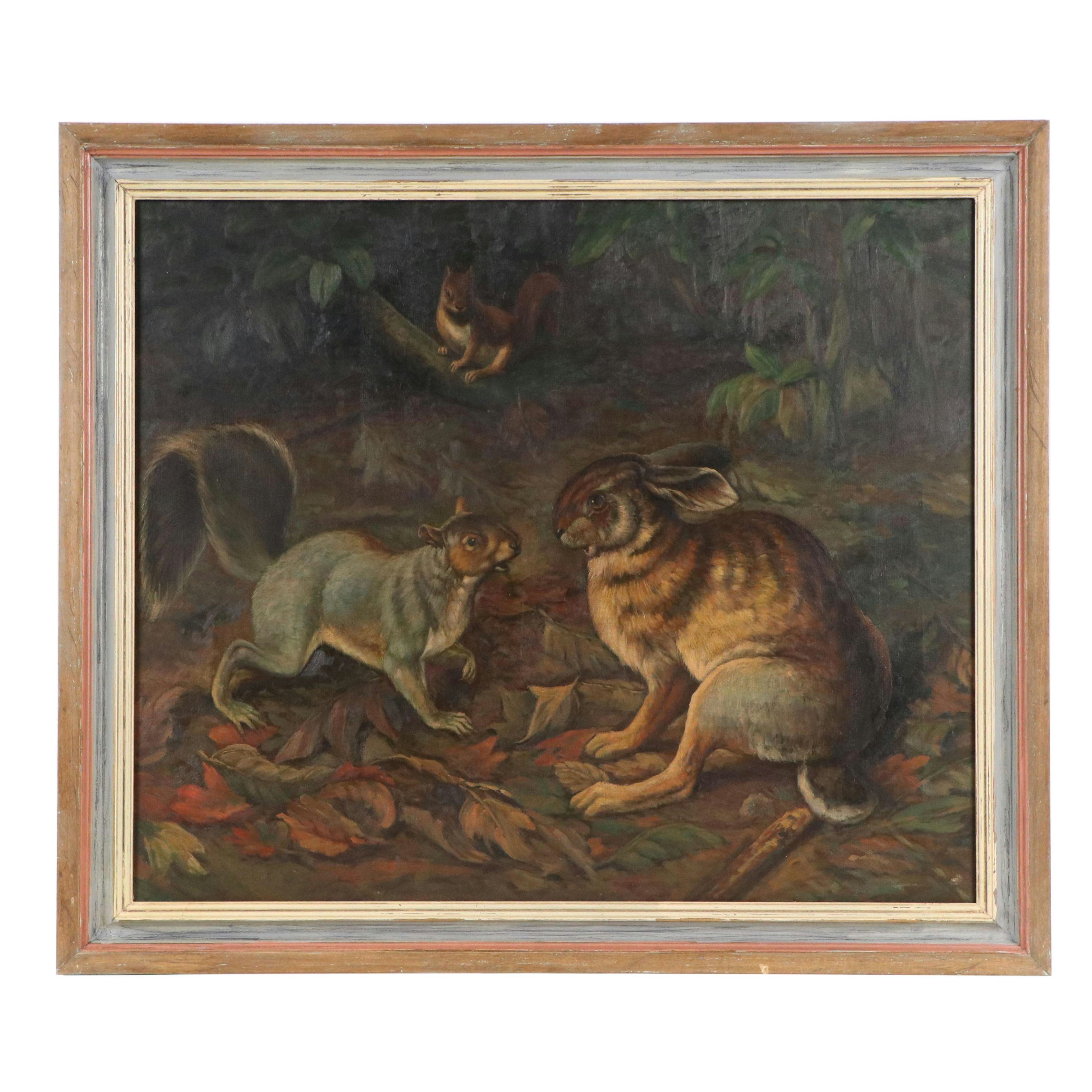 After William Holbrook Beard Embellished Giclée "The Gossips"