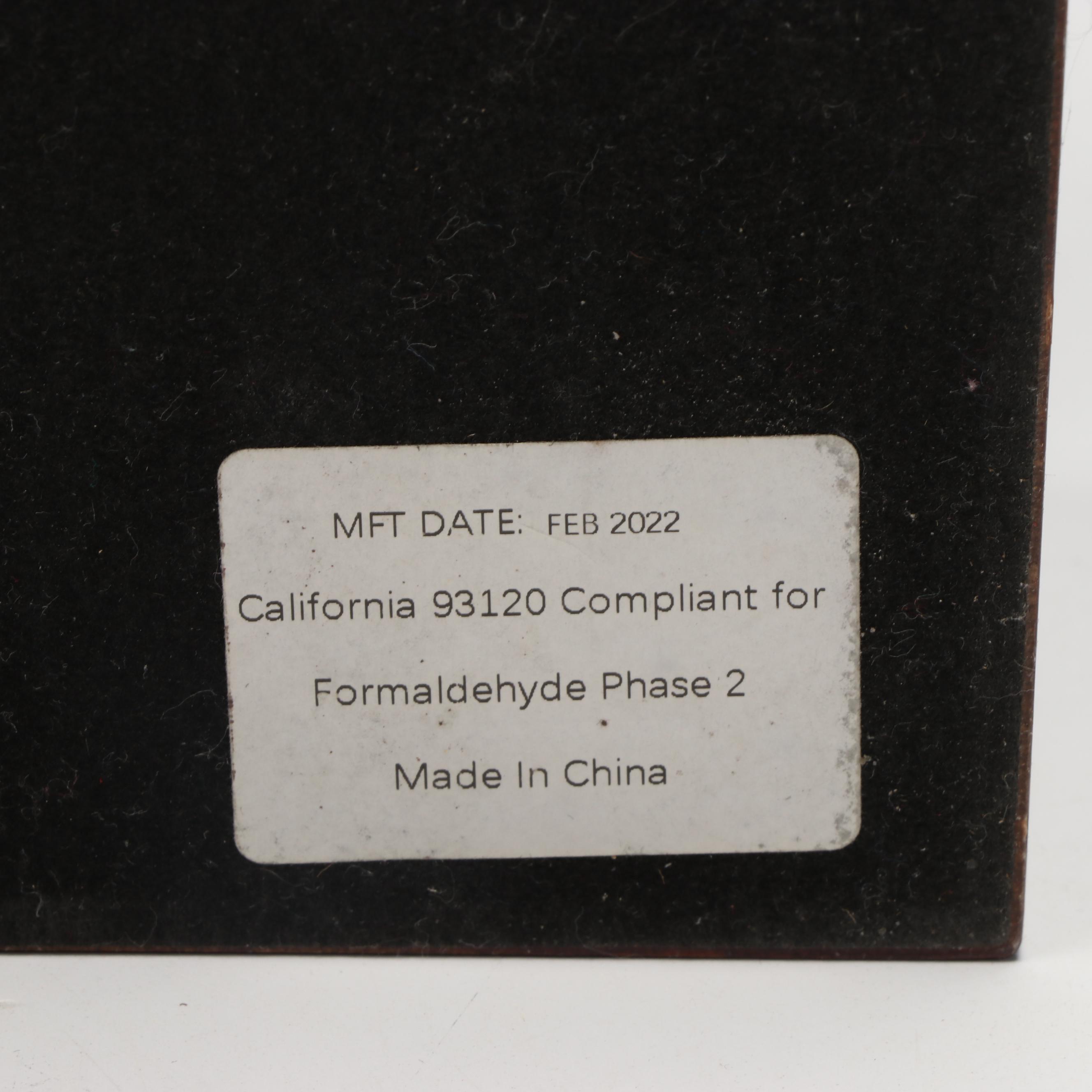 Woodronic Mahogany Finish Wood Buckler Cigar Humidor