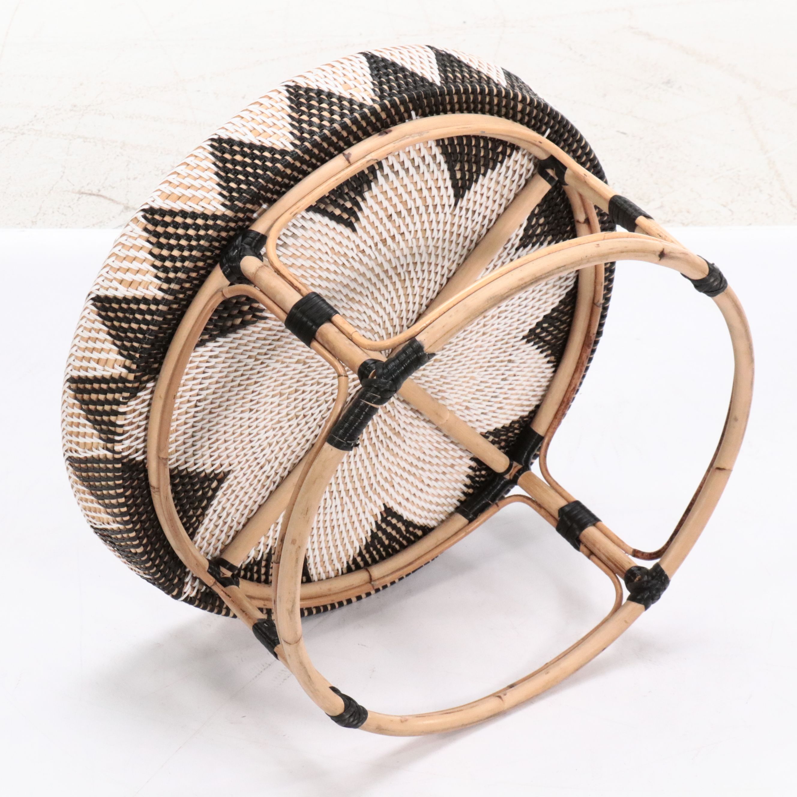 Contemporary Rattan Coffee Table and Accent Table