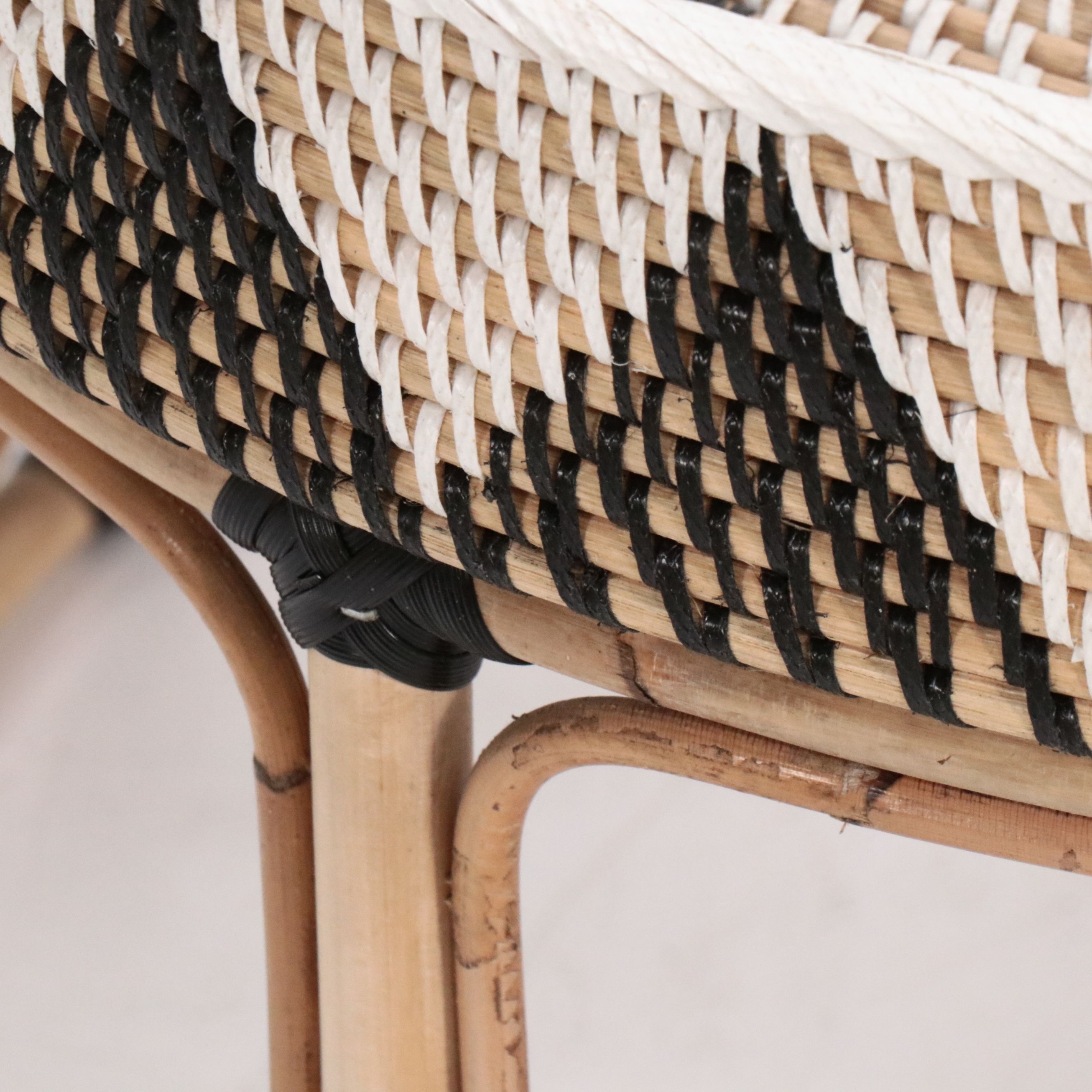 Contemporary Rattan Coffee Table and Accent Table