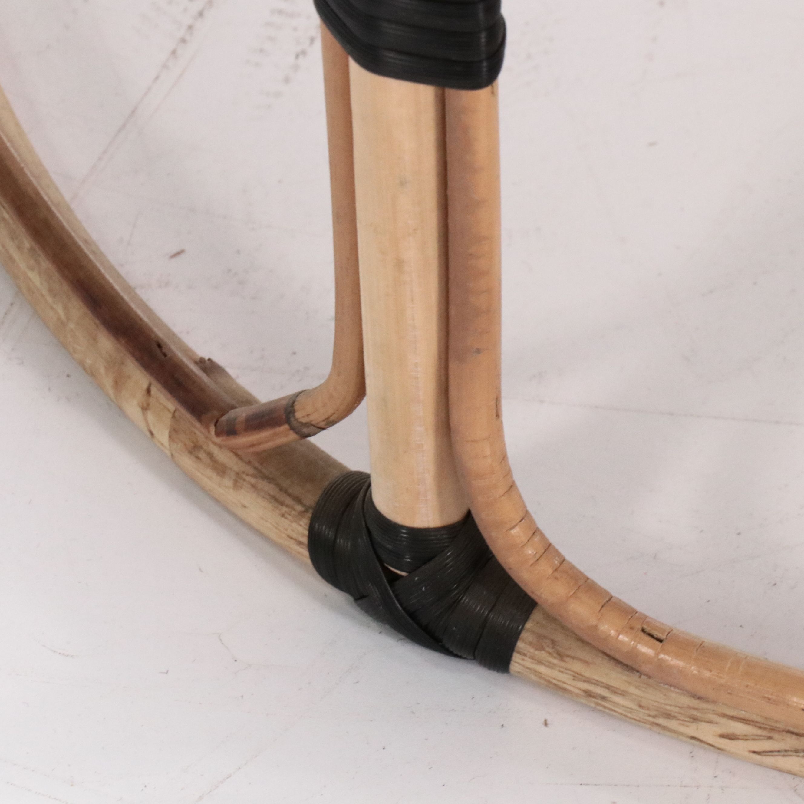 Contemporary Rattan Coffee Table and Accent Table