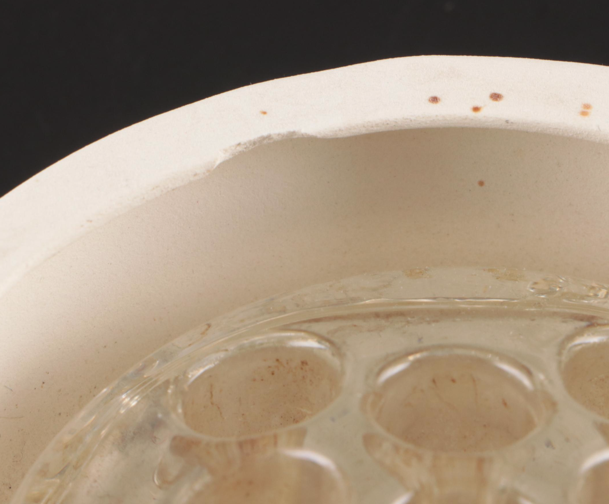 Glass and Metal Cage Flower Frogs