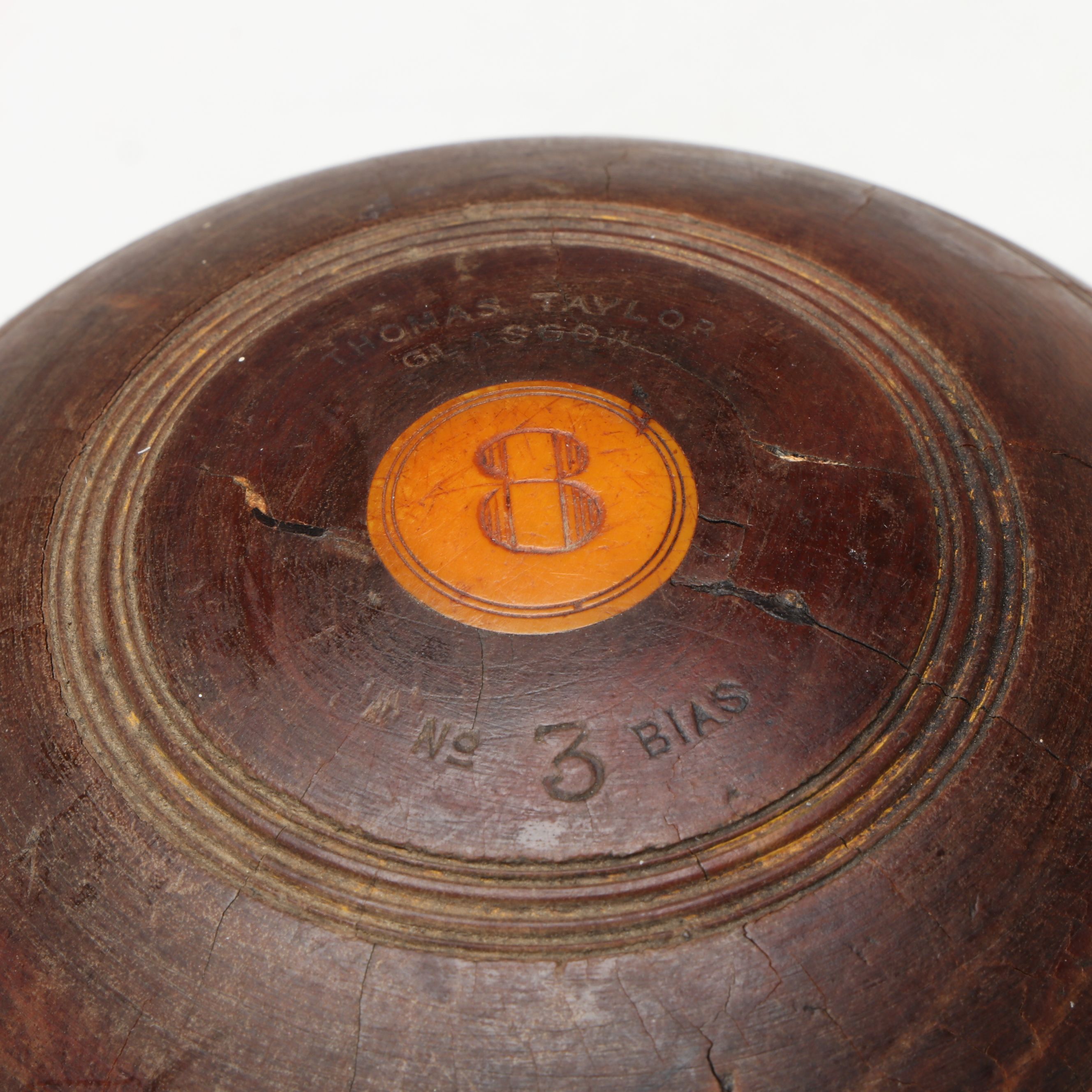 Glaswegian Thomas Taylor Lignum Vitae and Other Lawn Bowling Balls