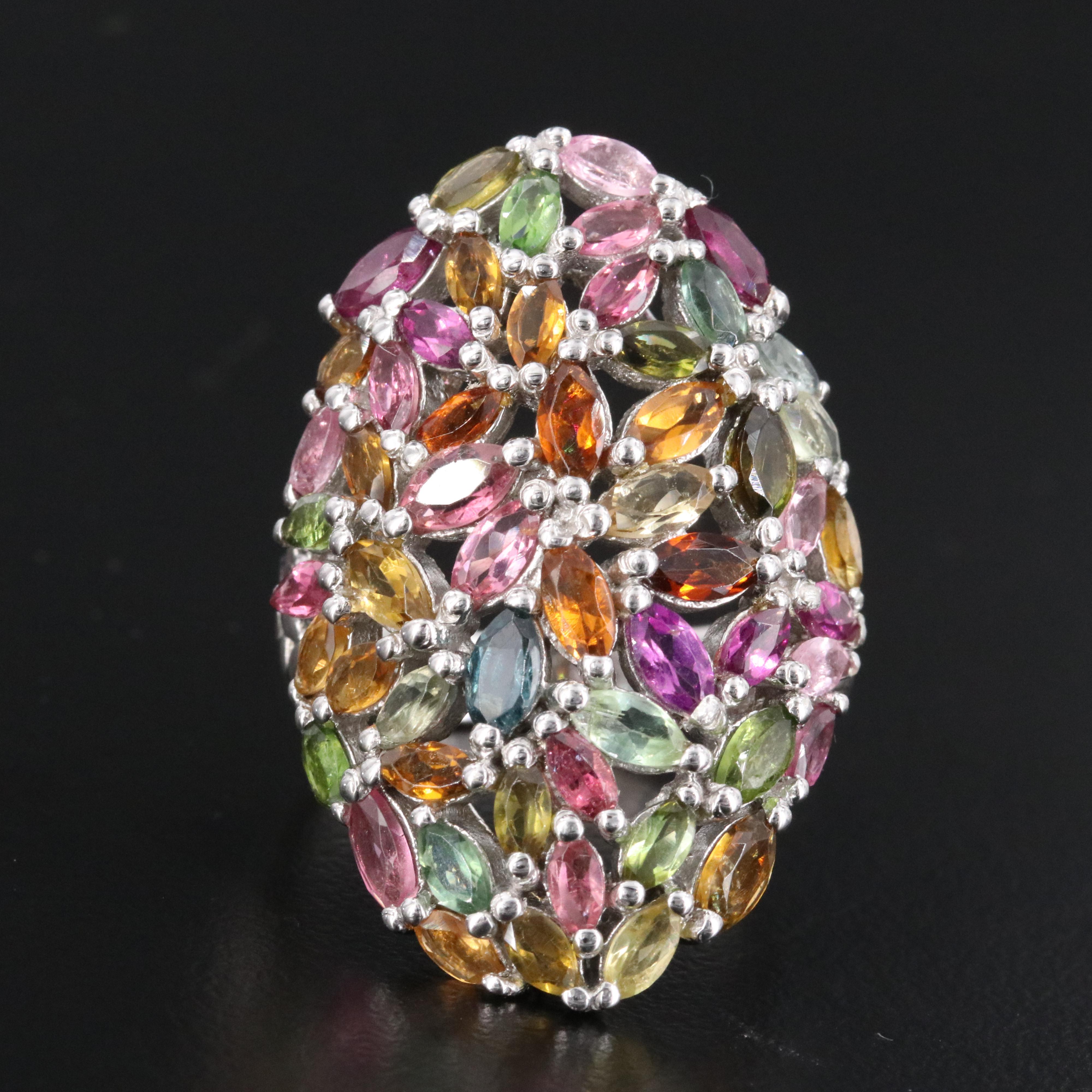 Sterling Tourmaline Ring