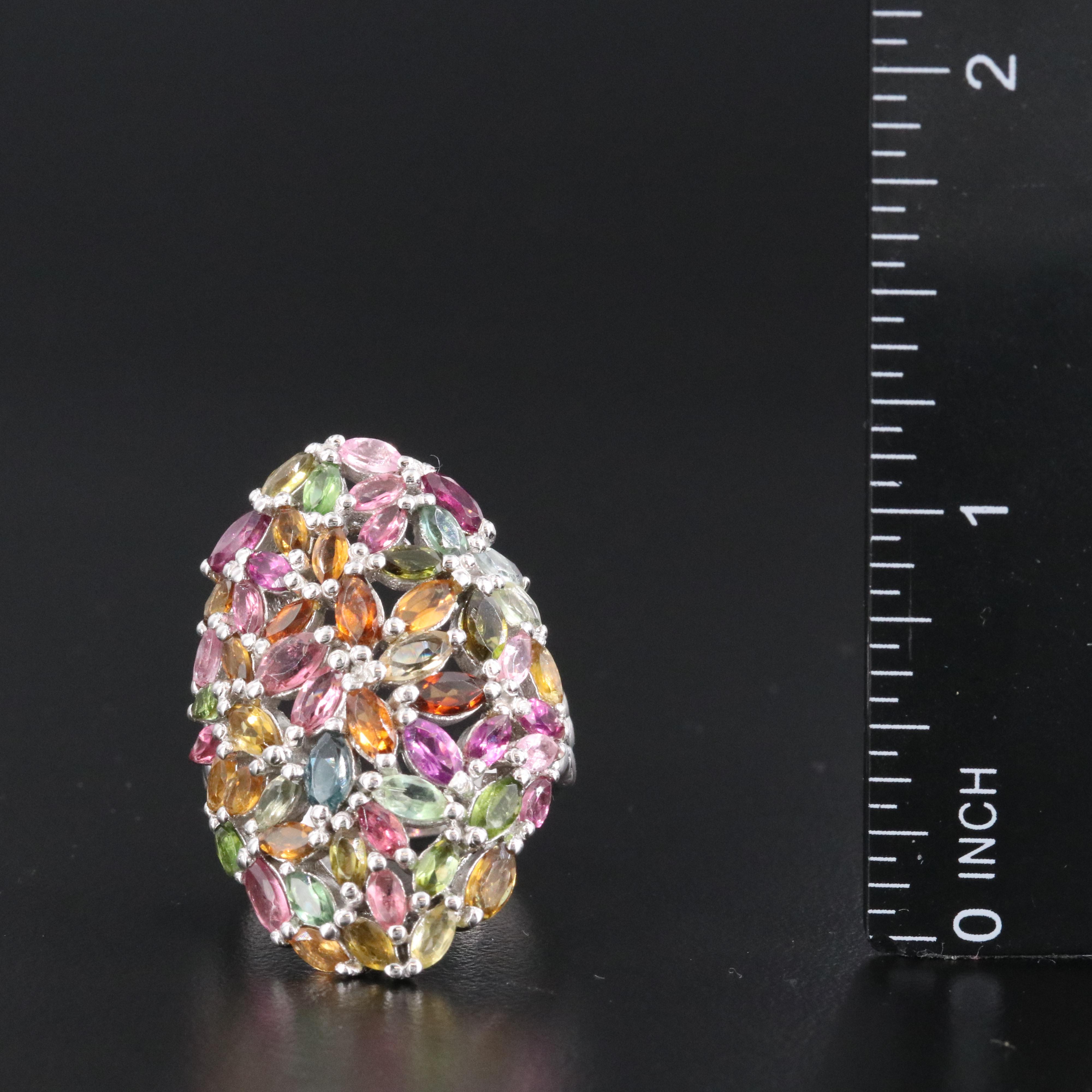 Sterling Tourmaline Ring