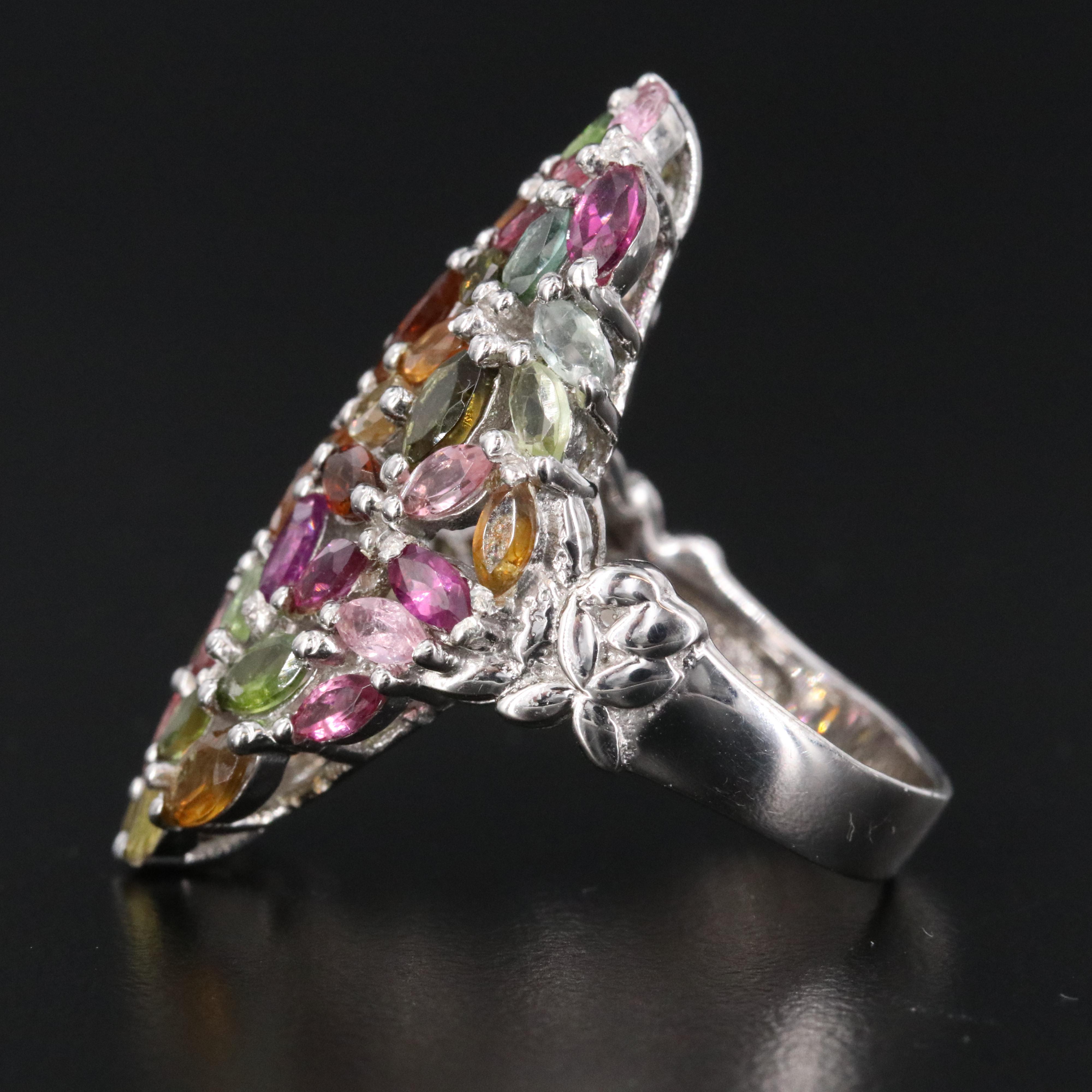Sterling Tourmaline Ring