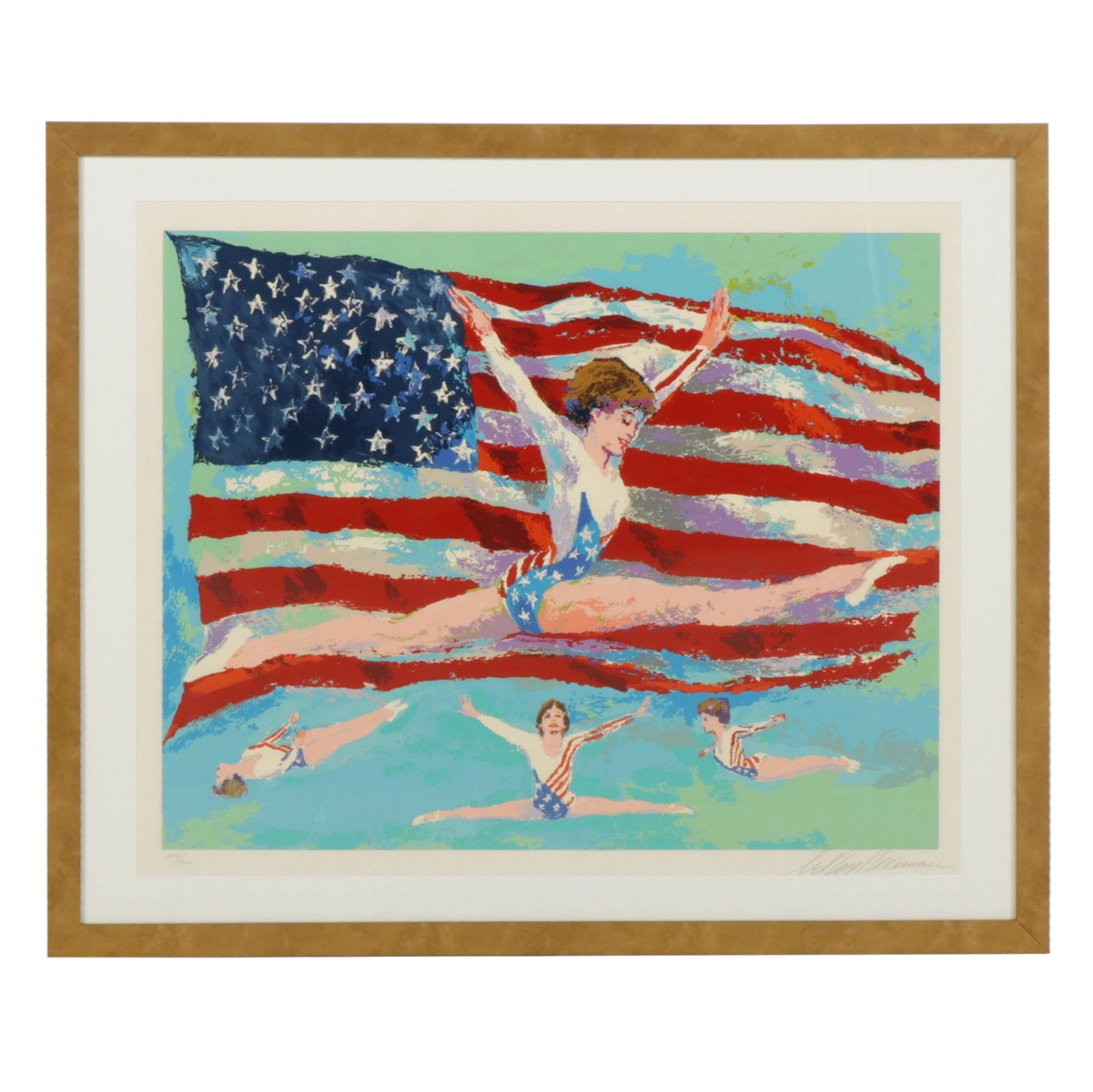 Leroy Neiman Serigraph "Golden Girl", 1985