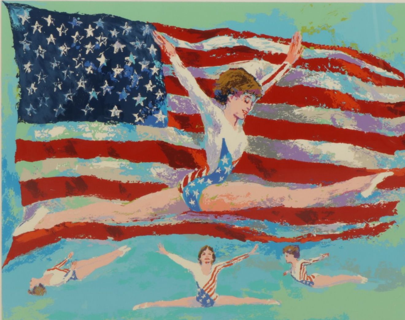 Leroy Neiman Serigraph "Golden Girl", 1985