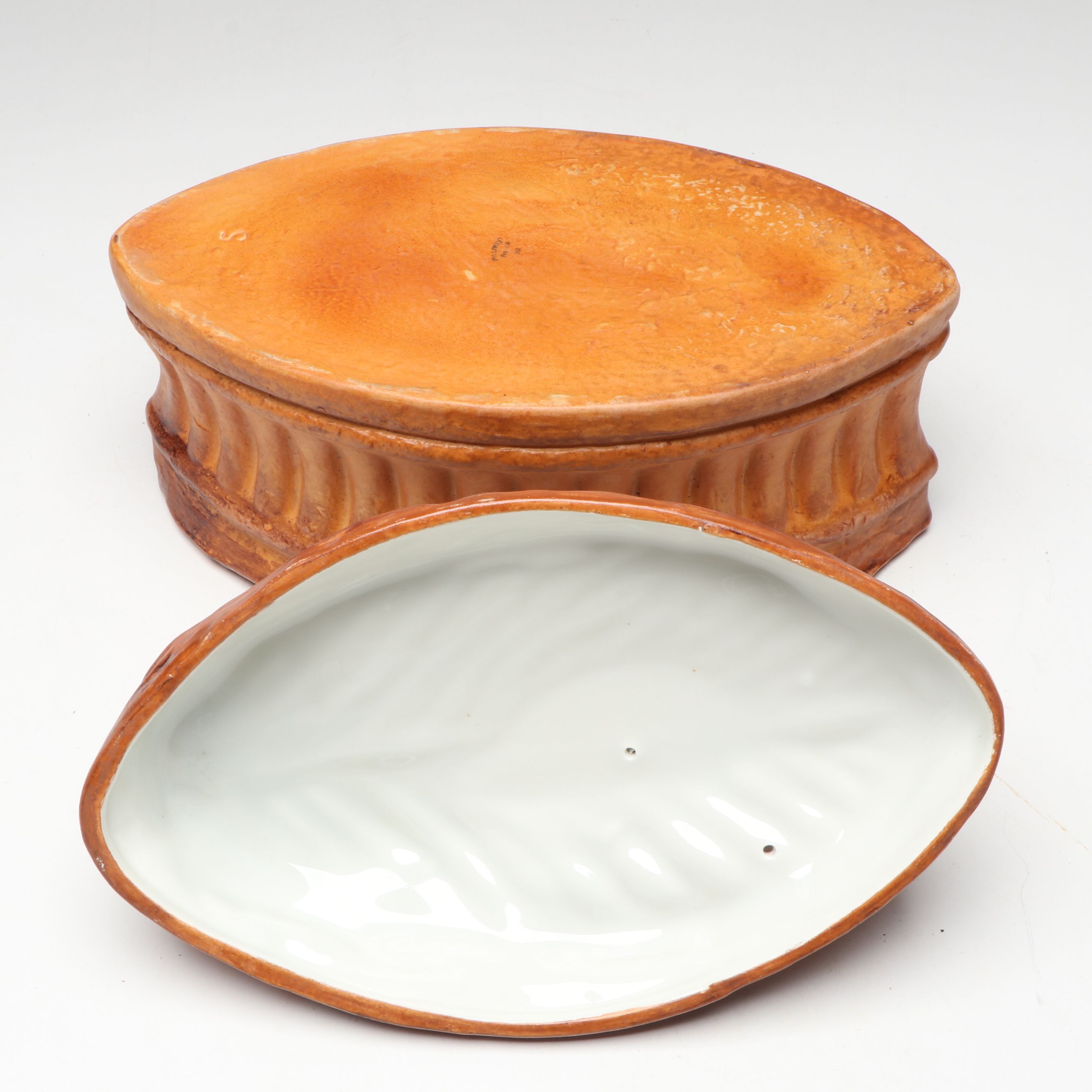 Pillivuyt Porcelain Pheasant Tureen with Germano Reale Porcelain Mallard Duck