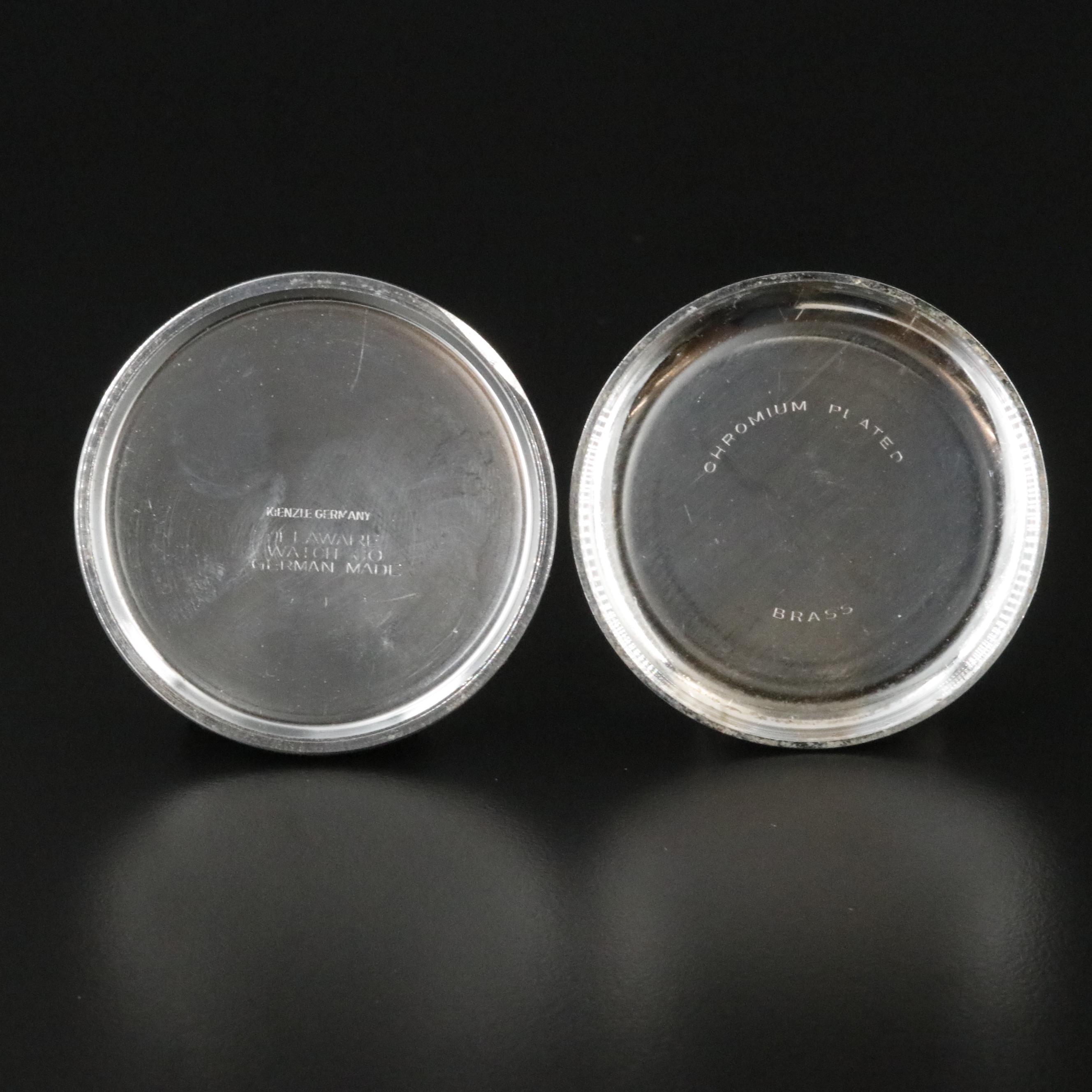 Vintage Rex Pocket Watch and Delgard Pocket Watch with Stand