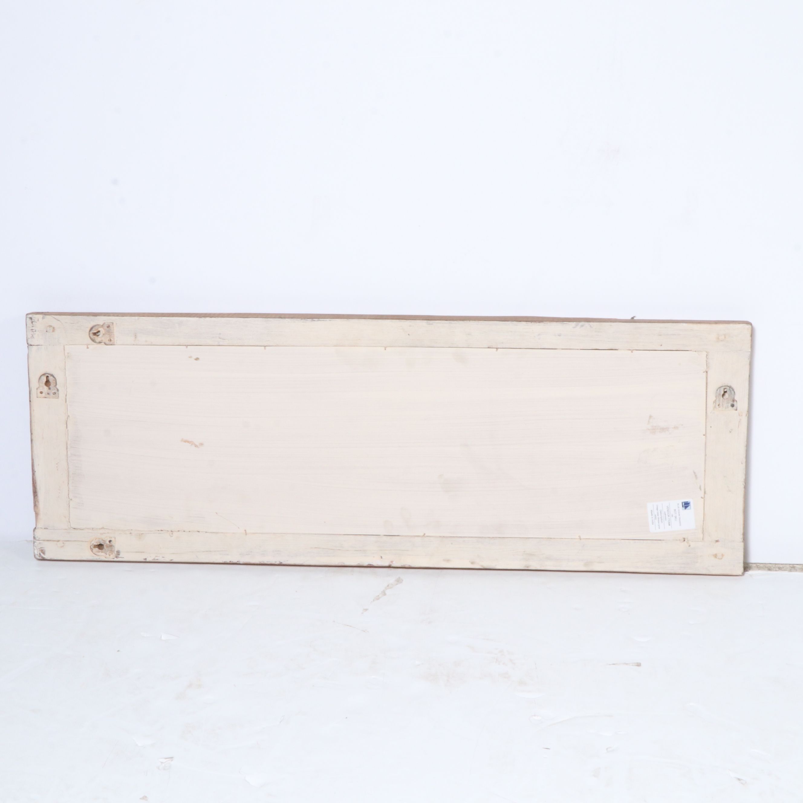 Indian Wooden Window Converted to Wall Mirror