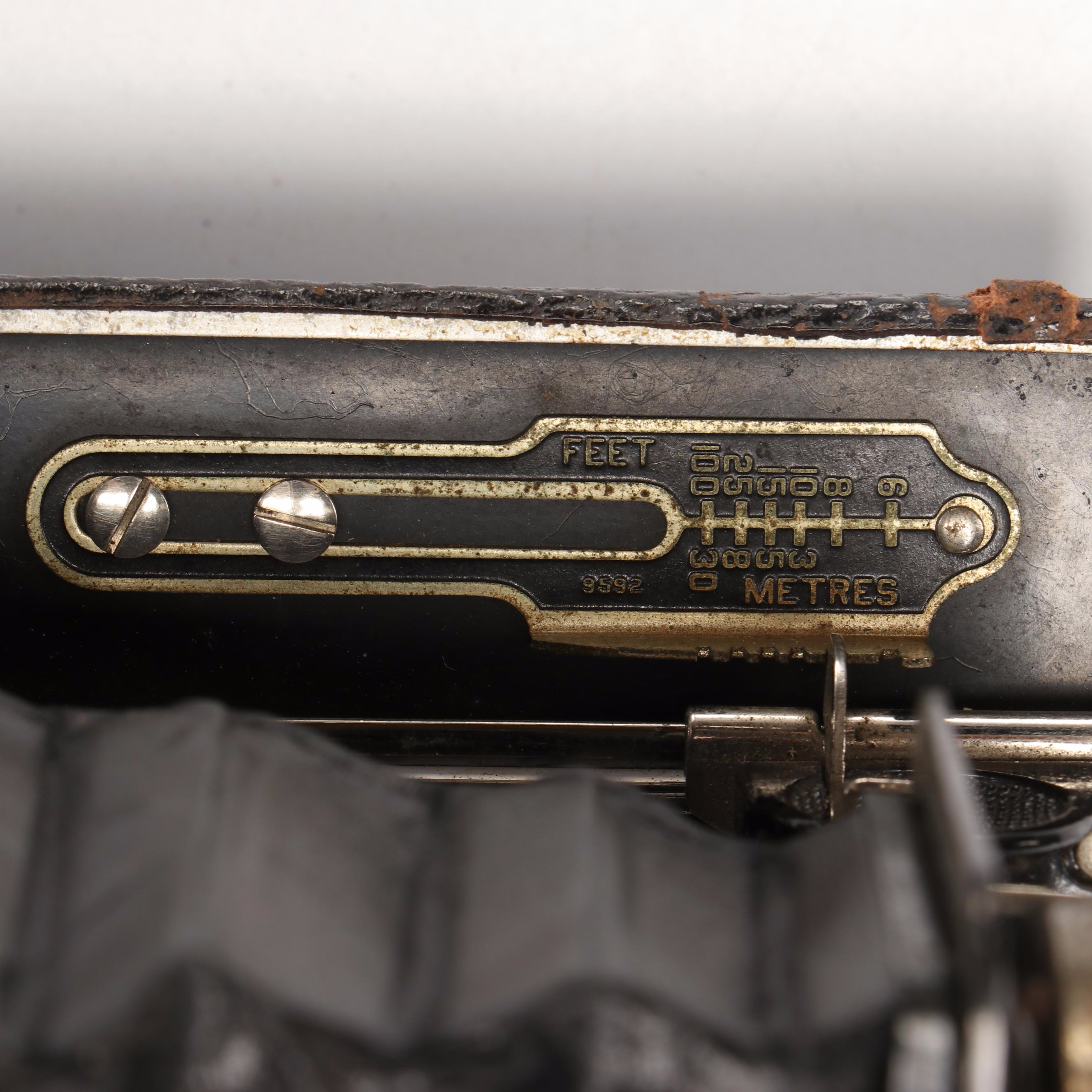 Kodak No.1 Autographic Folding Camera, Vivitar Point and Shoot, and Rifle Scope