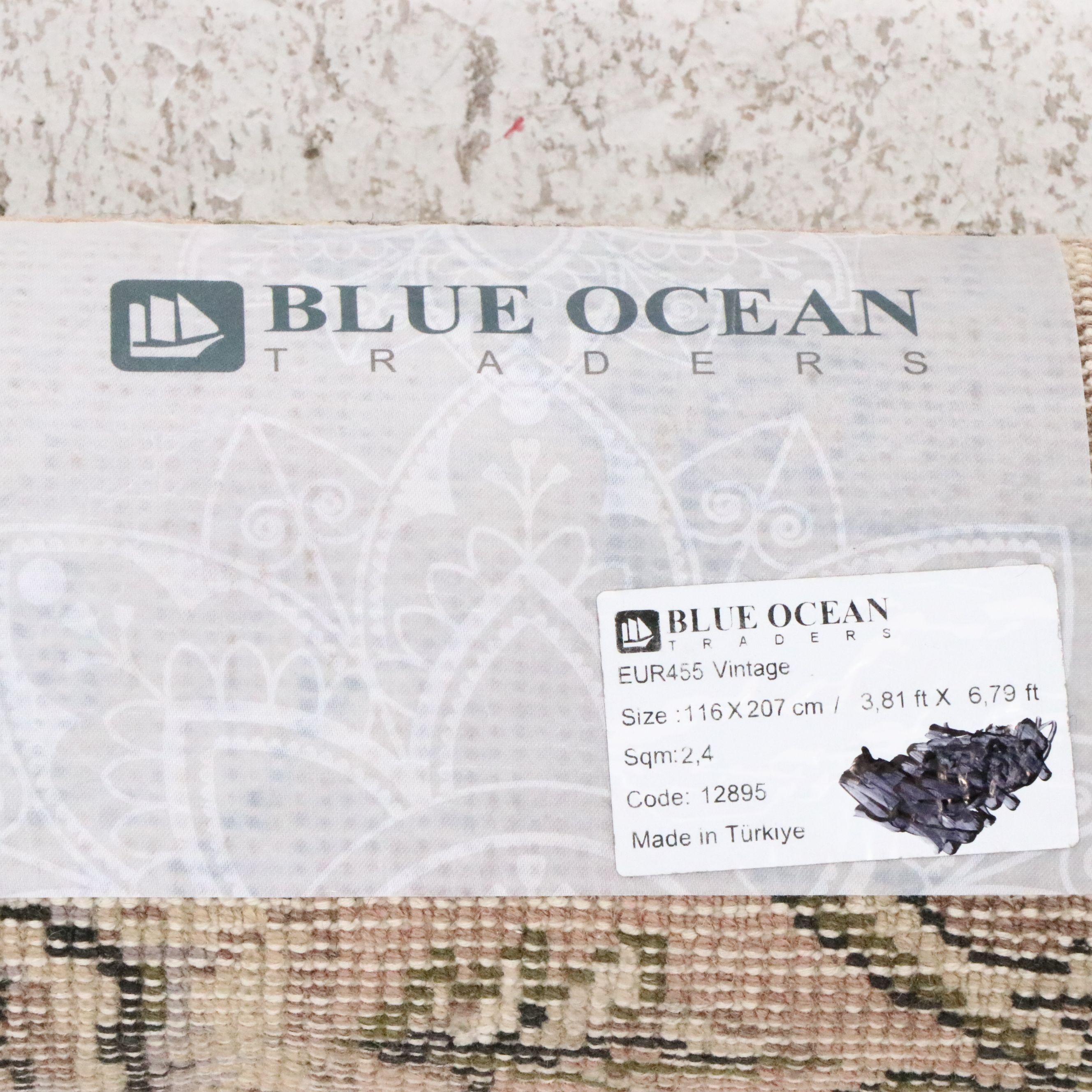 3'10 x 6'10 Hand-Knotted Turkish Antalya Area Rug