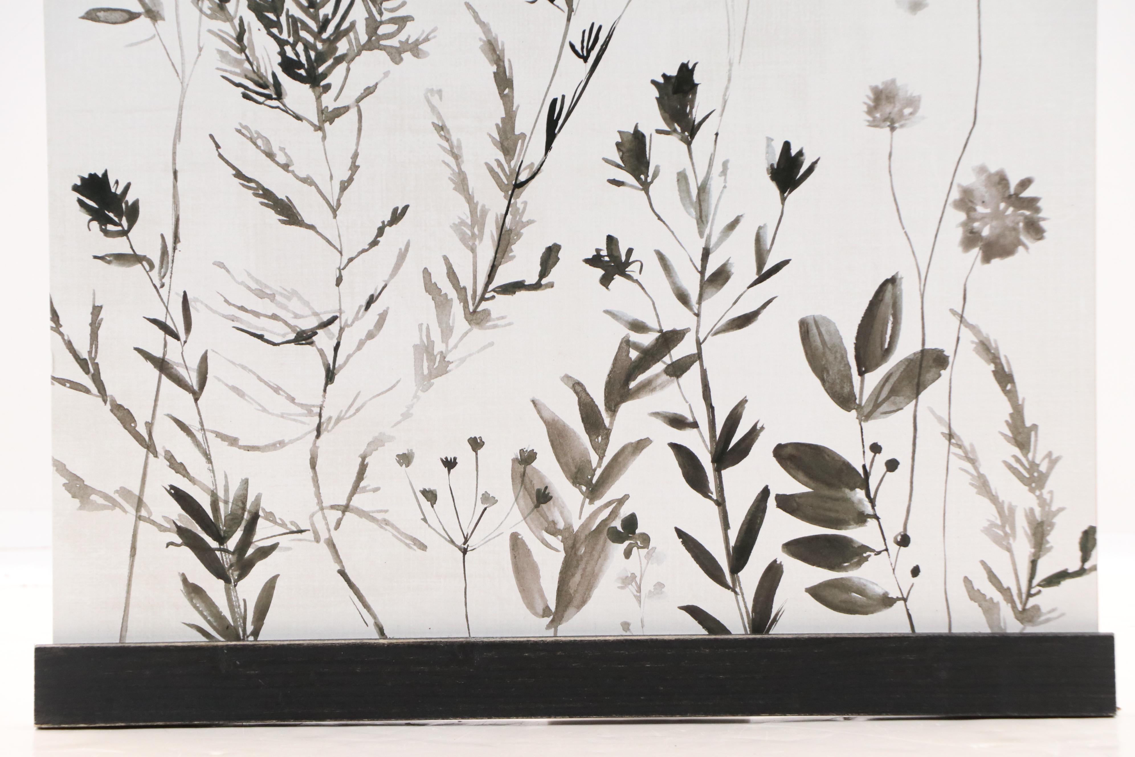 Offset Lithograph of Plants in Watercolor, 21st Century