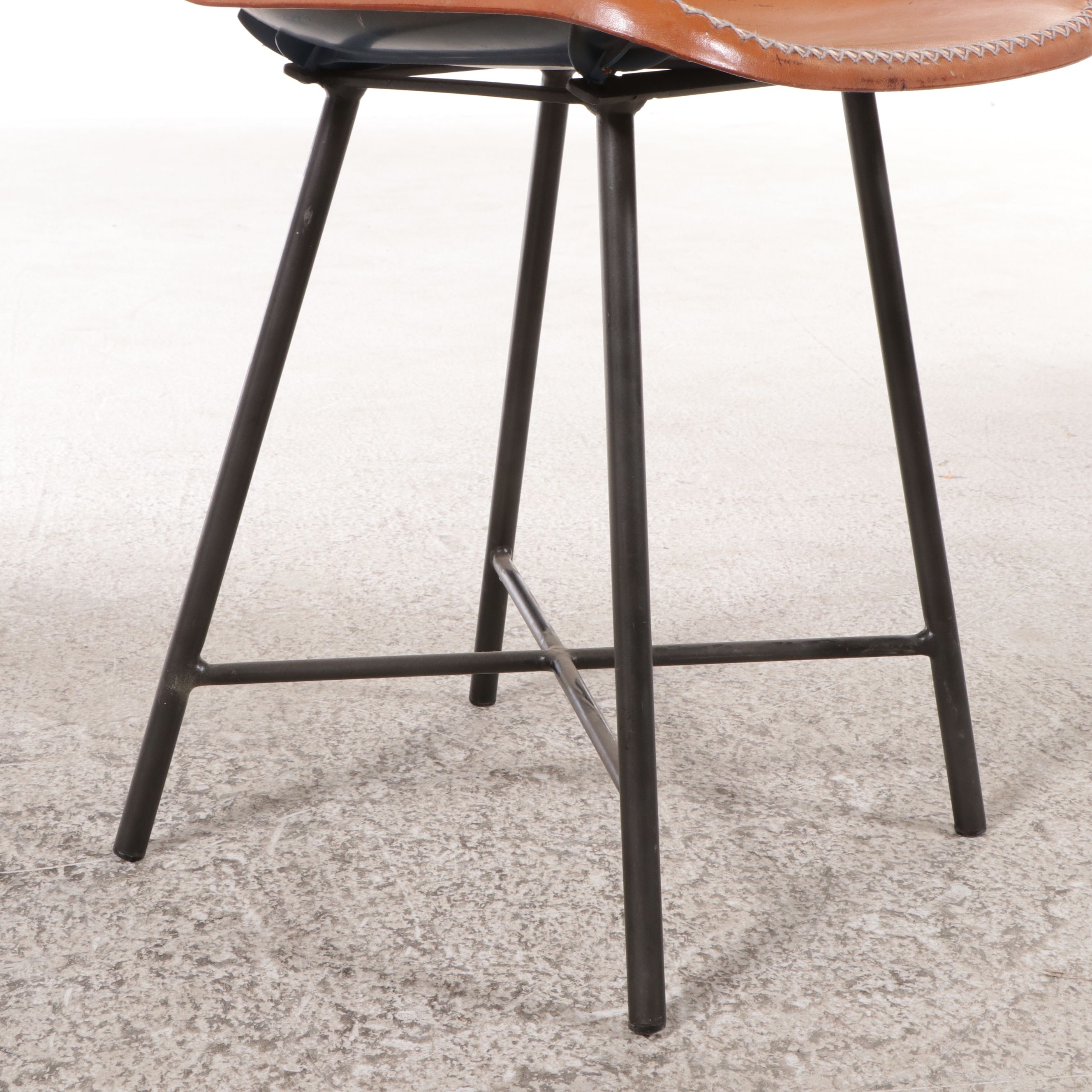 Modernist Style Upholstered Molded Side Chair