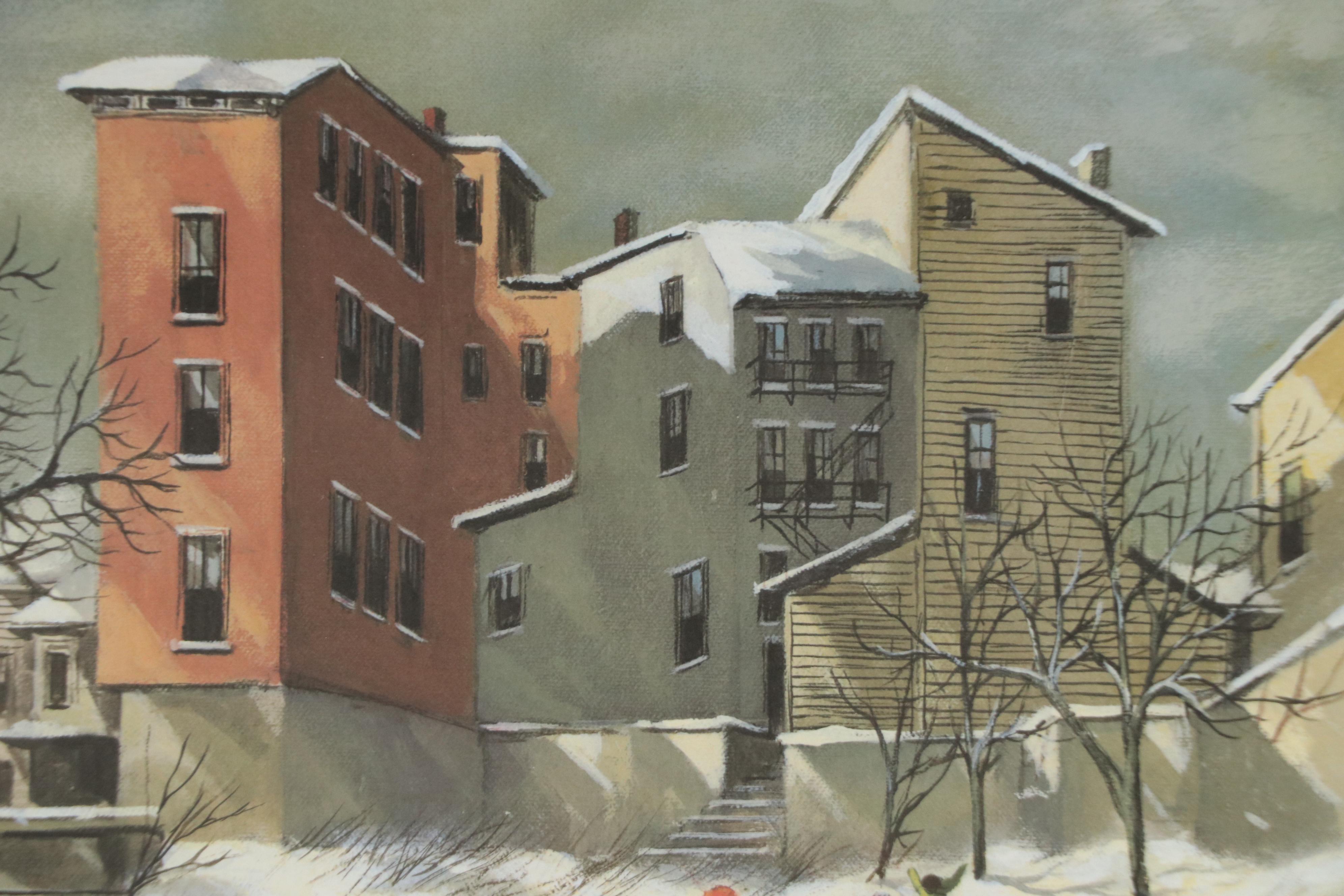 Robert Fabe Offset Lithograph "Winter Morning"