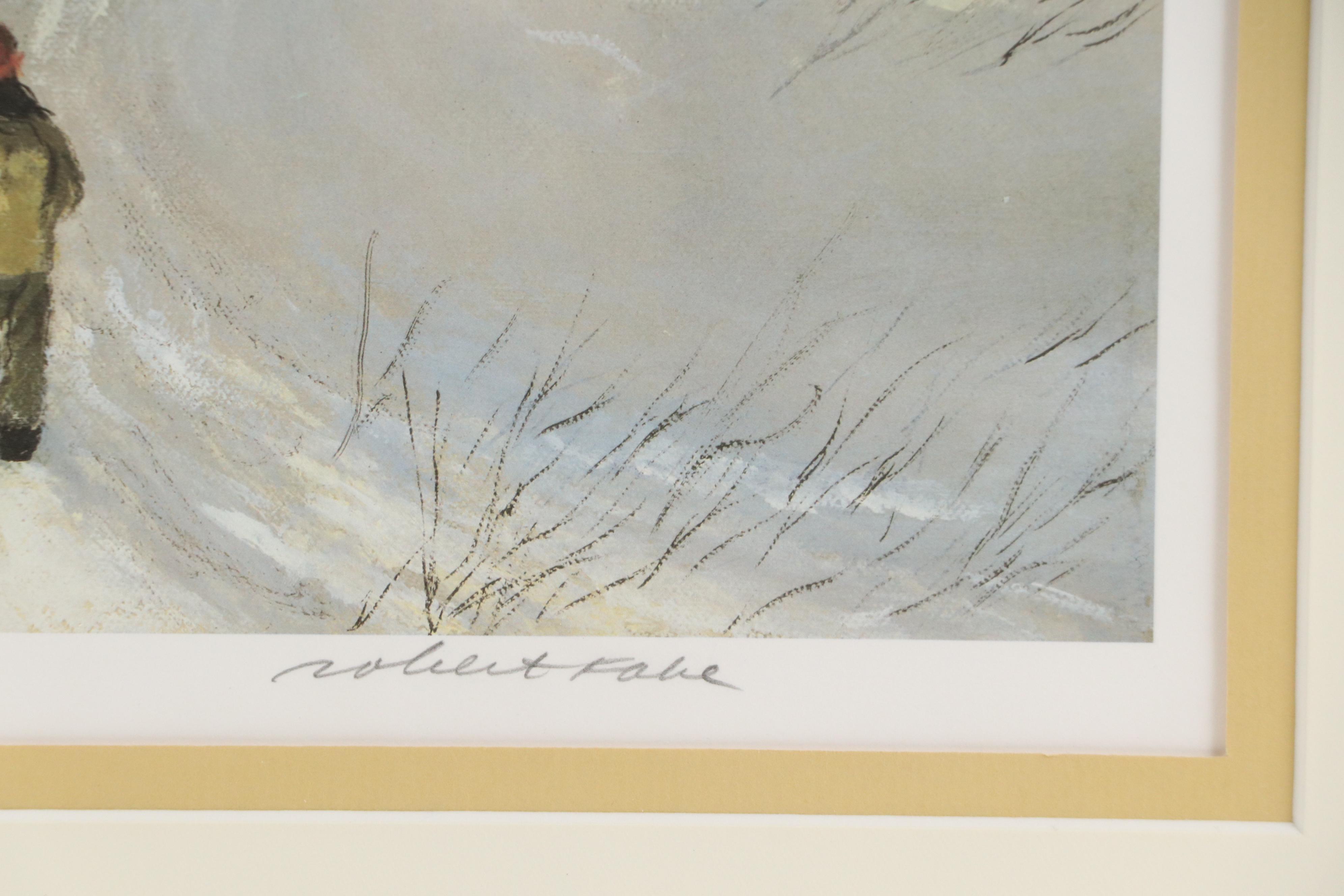 Robert Fabe Offset Lithograph "Winter Morning"