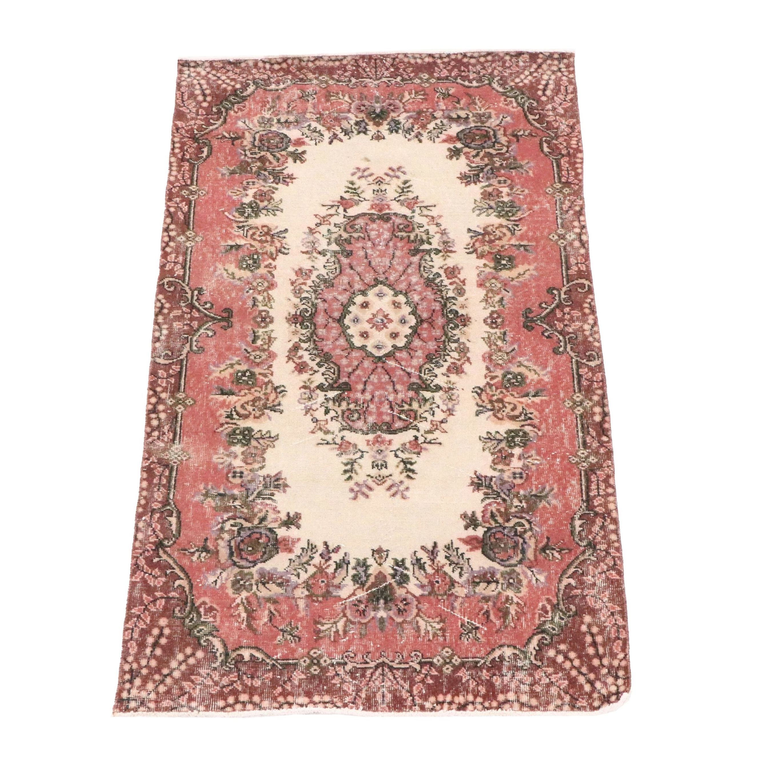 3'10 x 6'10 Hand-Knotted Turkish Antalya Area Rug