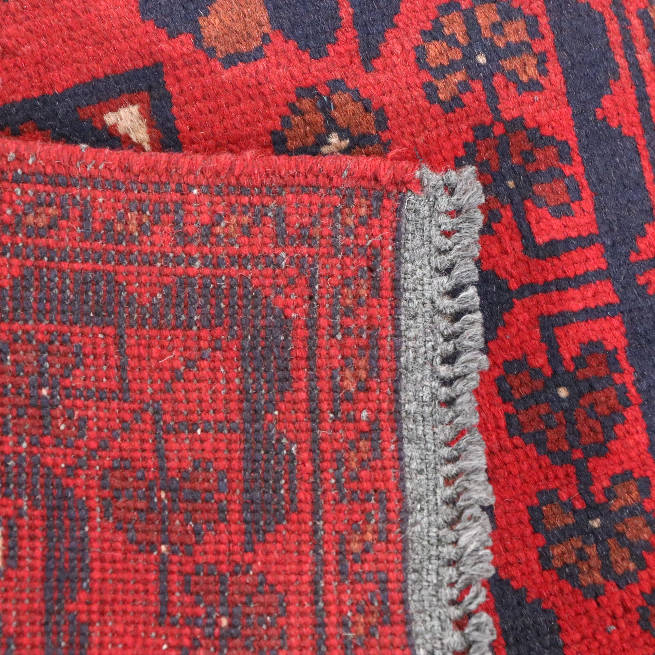 1'8 x 3'5 Hand-Knotted Afghan Kunduz Accent Rug