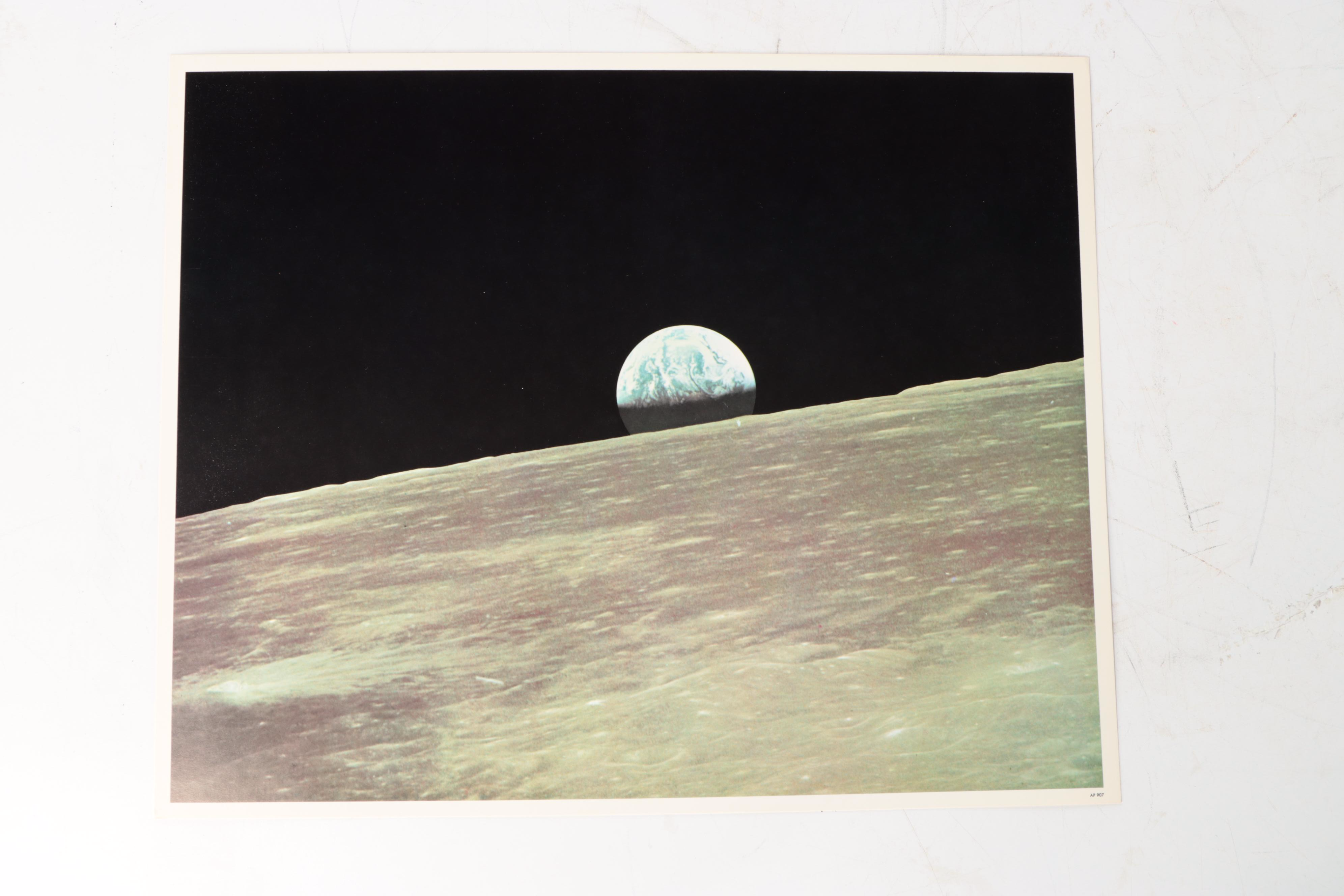 Offset Lithographs of NASA Scenes Including "Apollo 11 Crew"