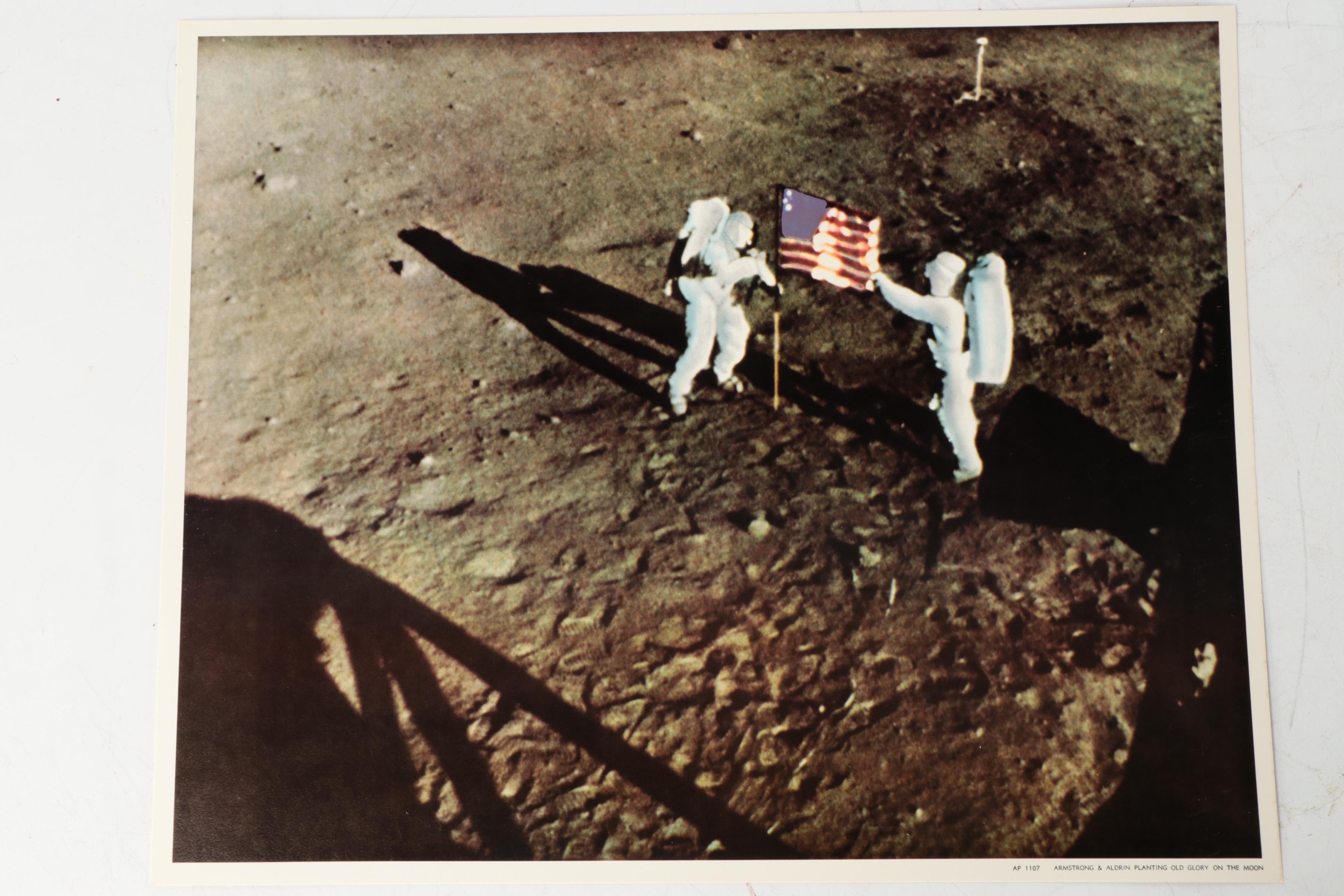 Offset Lithographs of NASA Scenes Including "Apollo 11 Crew"