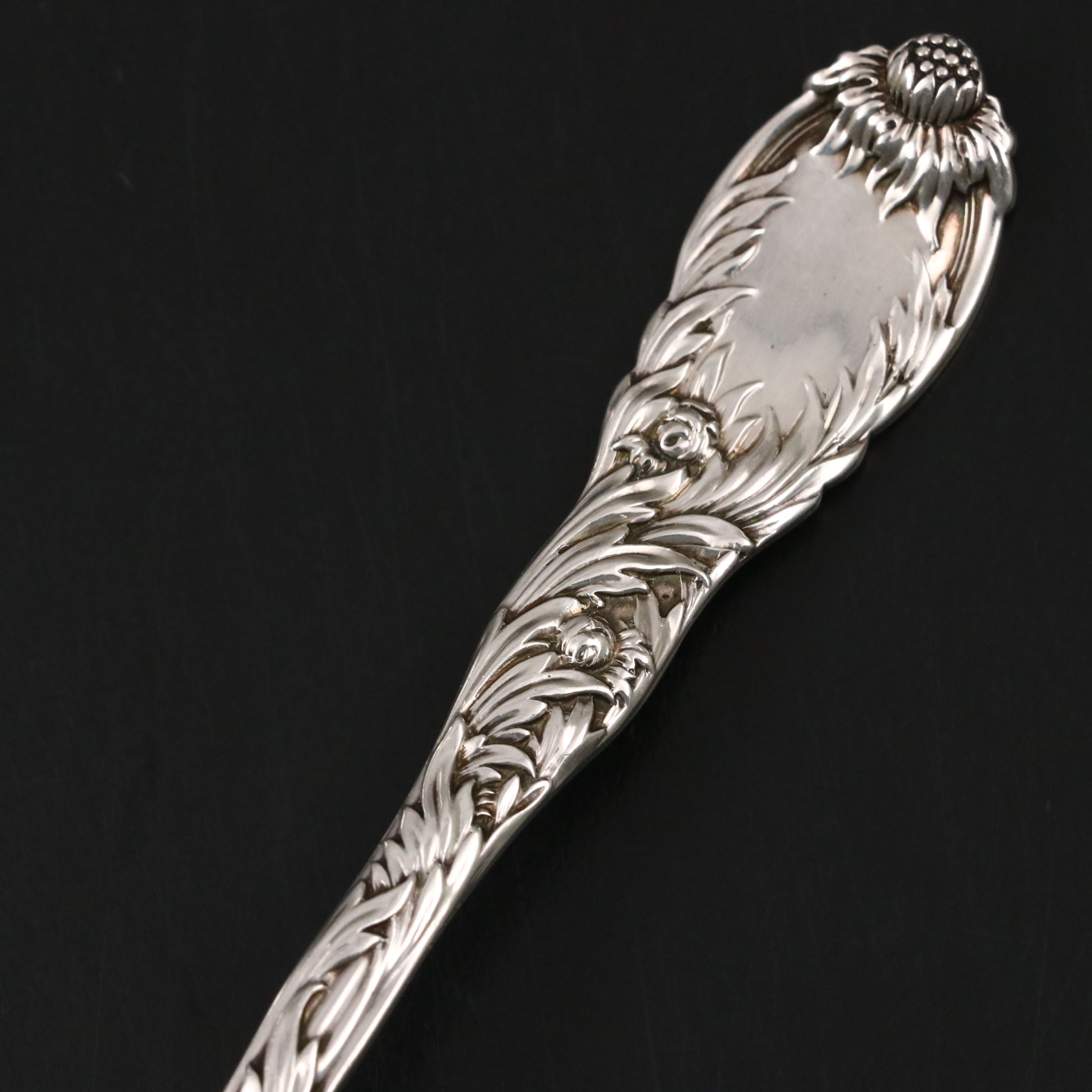 Tiffany & Co. "Chrysanthemum" Sterling Silver Sugar Sifter Spoon