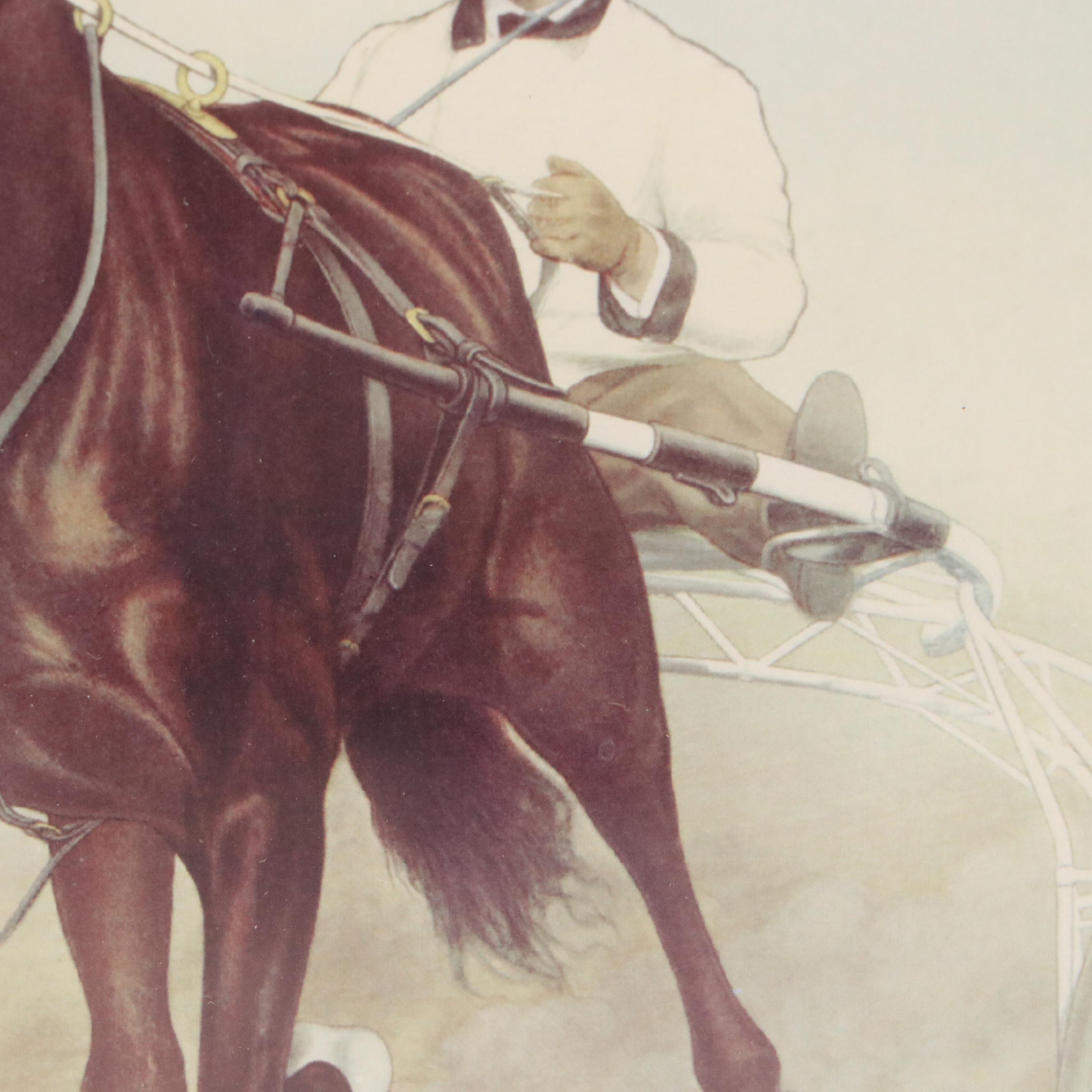 Equine Portrait Giclée of Dan Patch, Champion Saddlebred Pacer